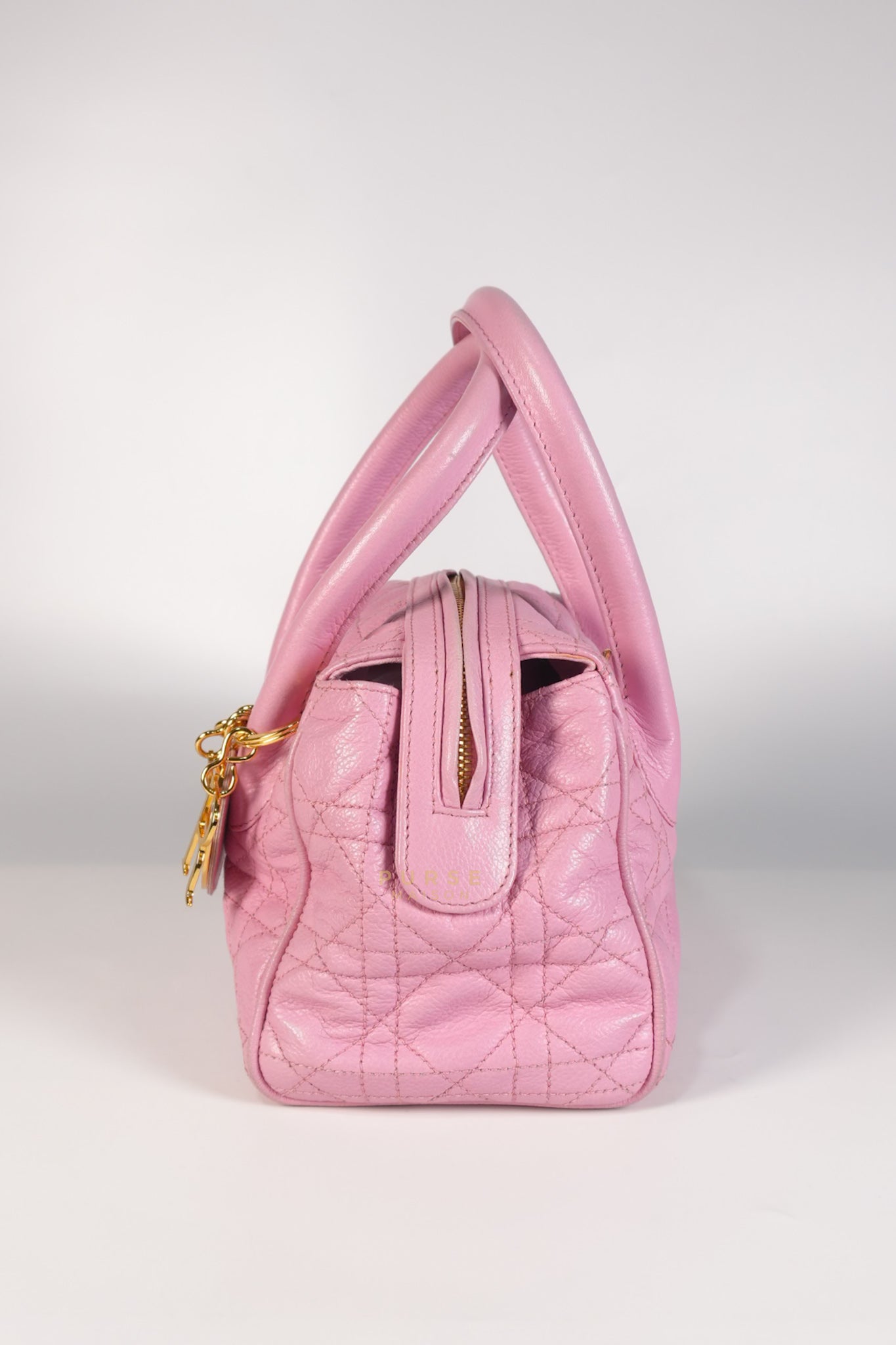 Toujours Mini 2way Pink Cannage Quilted Leather | Purse Maison Luxury Bags Shop