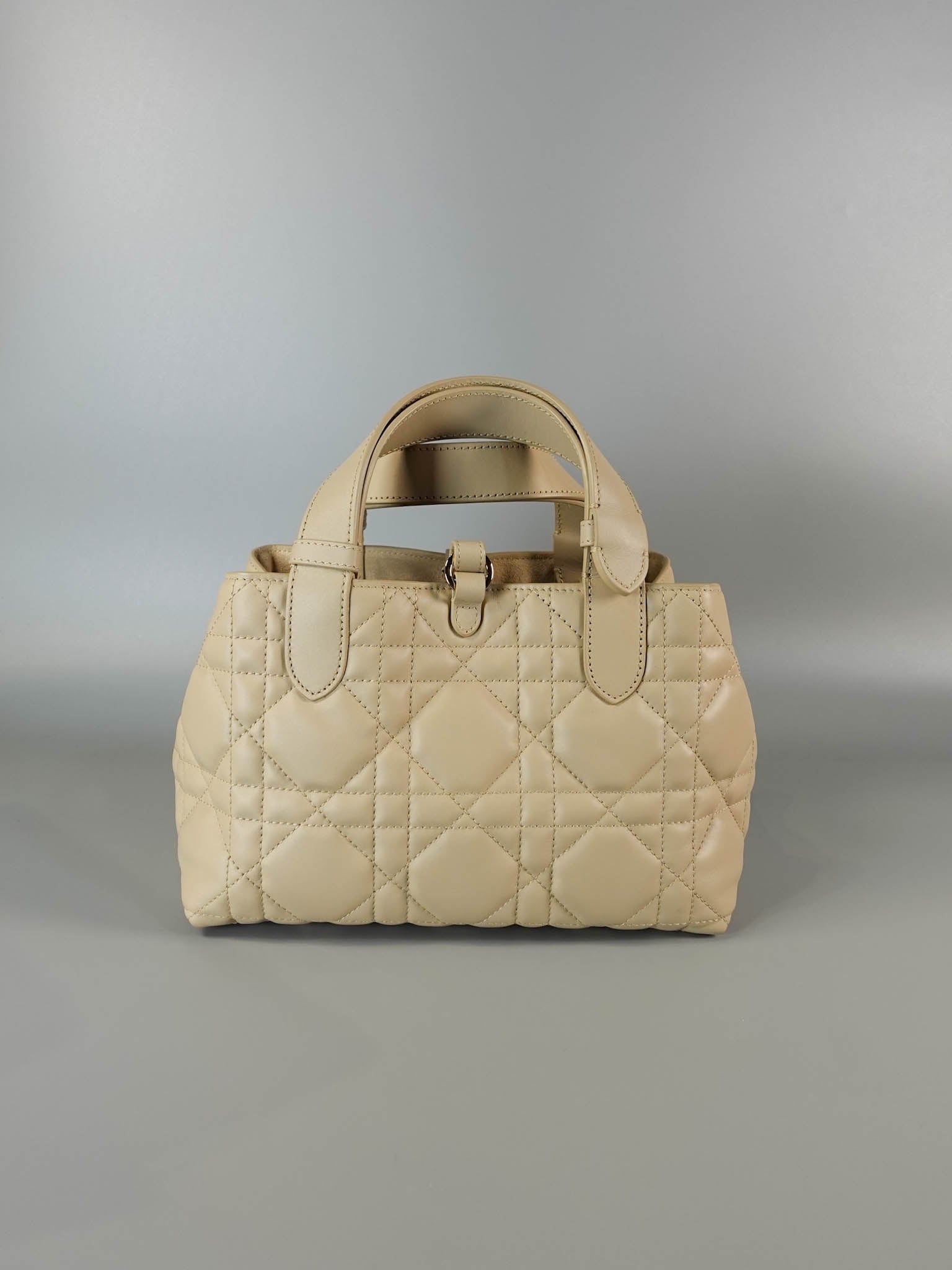 Toujours Small Beige Macrocannage Quilt Calfskin Leather | Purse Maison Luxury Bags Shop