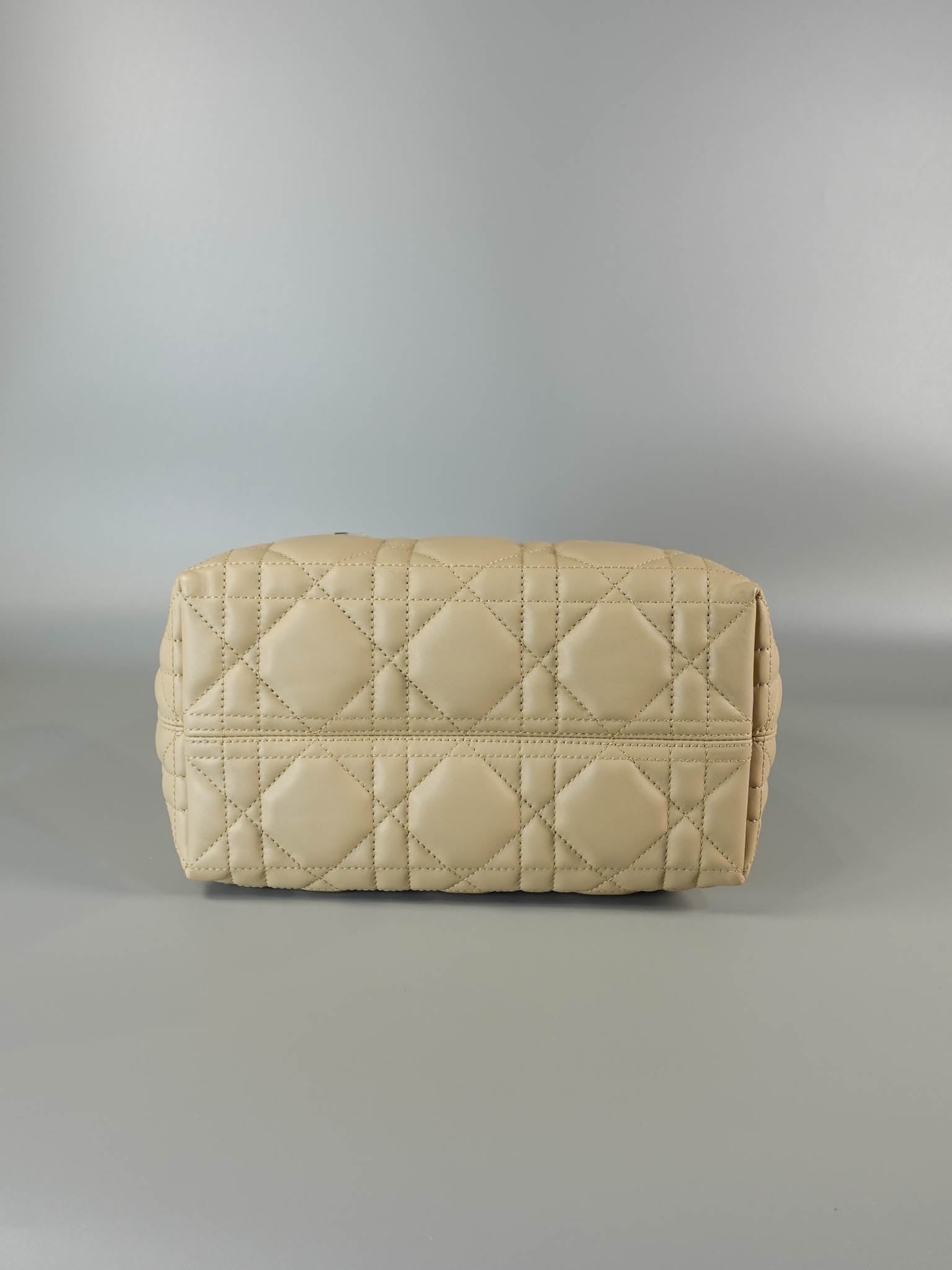 Toujours Small Beige Macrocannage Quilt Calfskin Leather | Purse Maison Luxury Bags Shop