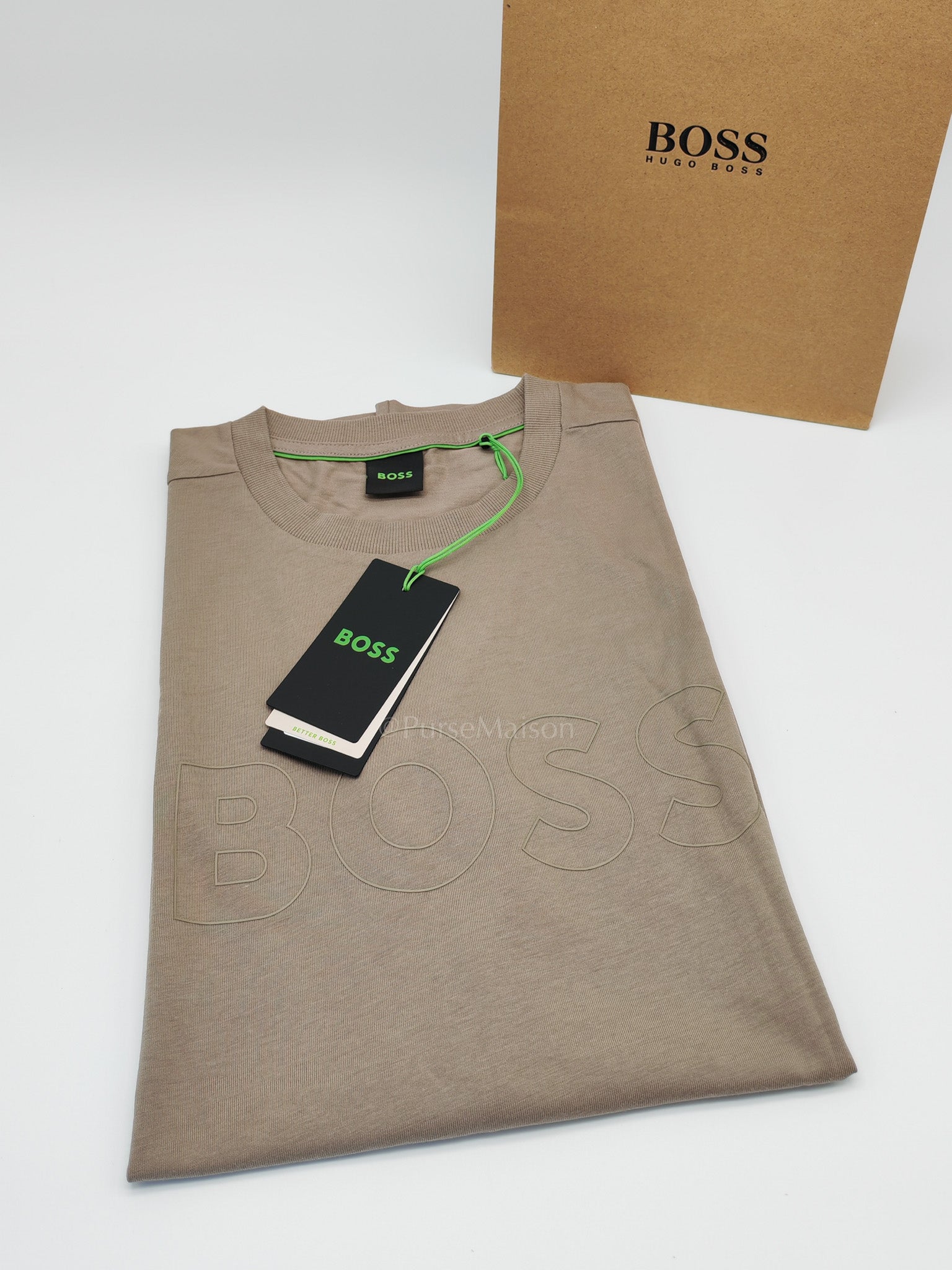 Jersey Cotton T-Shirt in Taupe for Men Size L