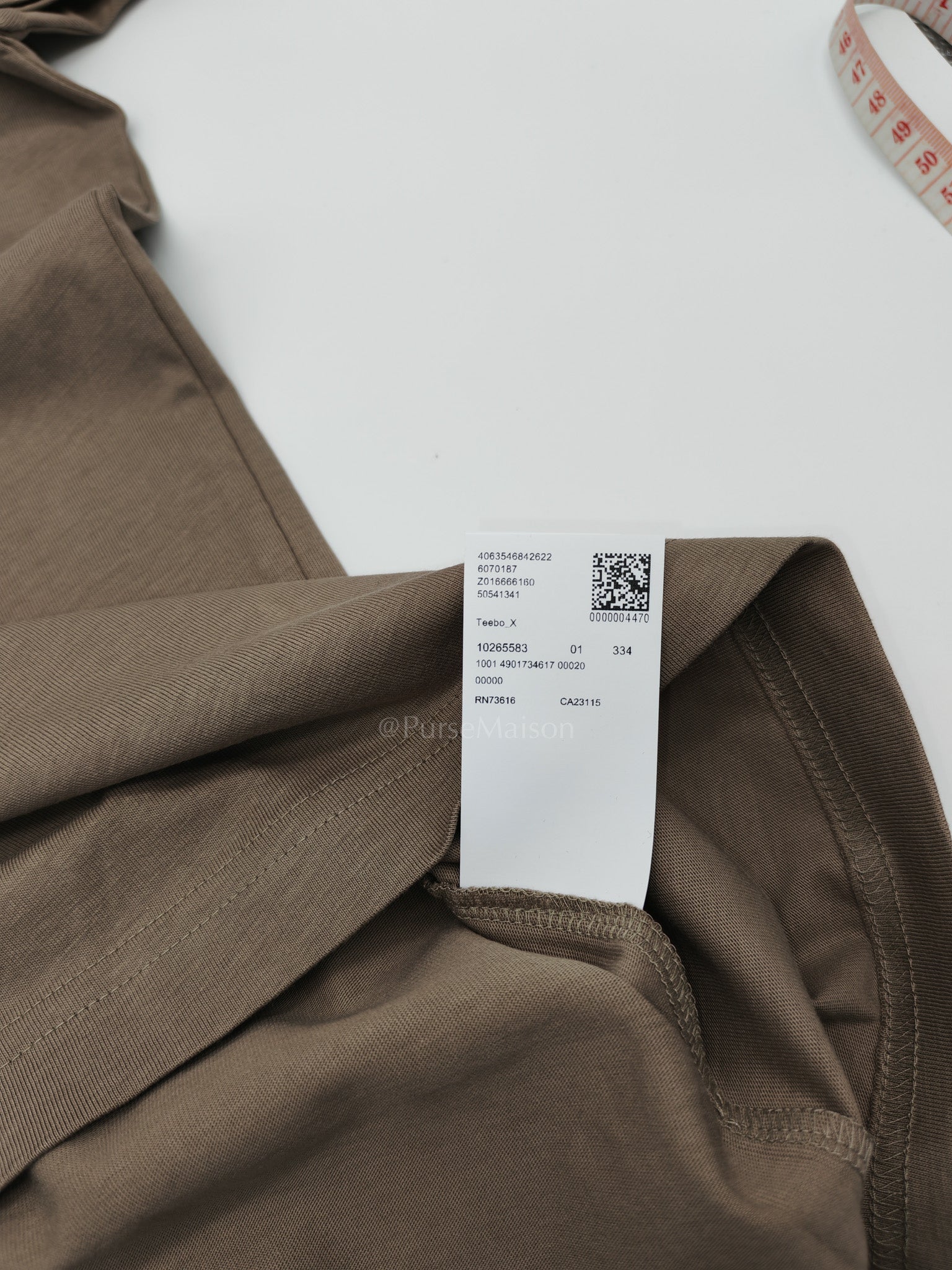 Jersey Cotton T-Shirt in Taupe for Men Size L