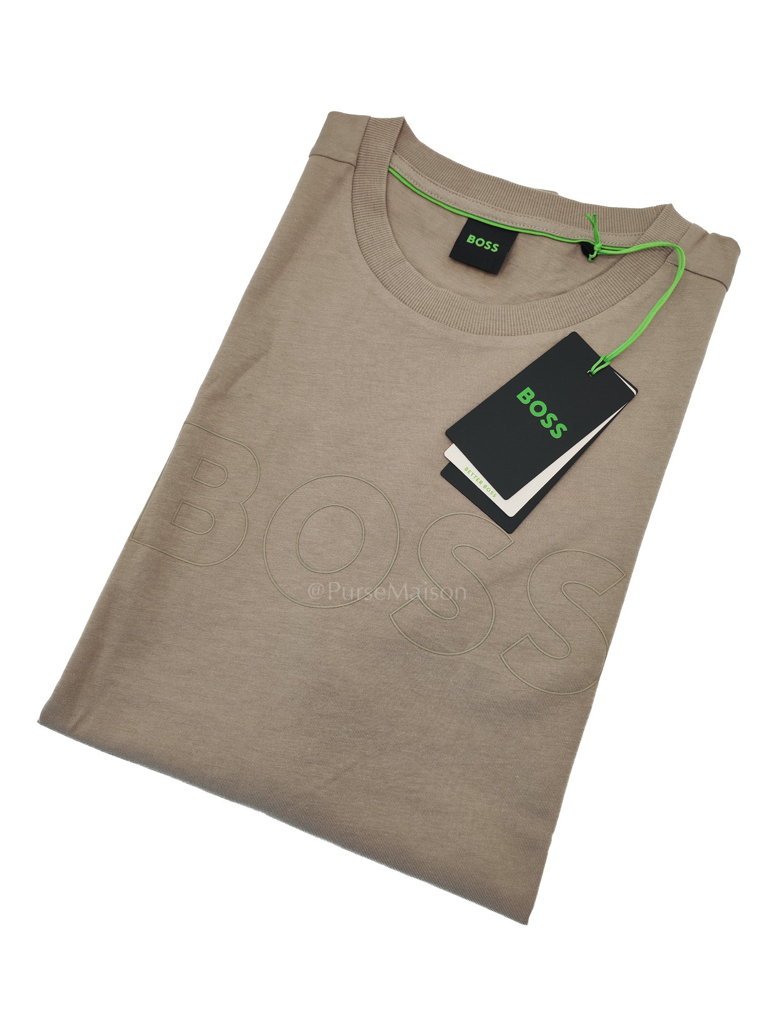 Jersey Cotton T-Shirt in Taupe for Men Size L