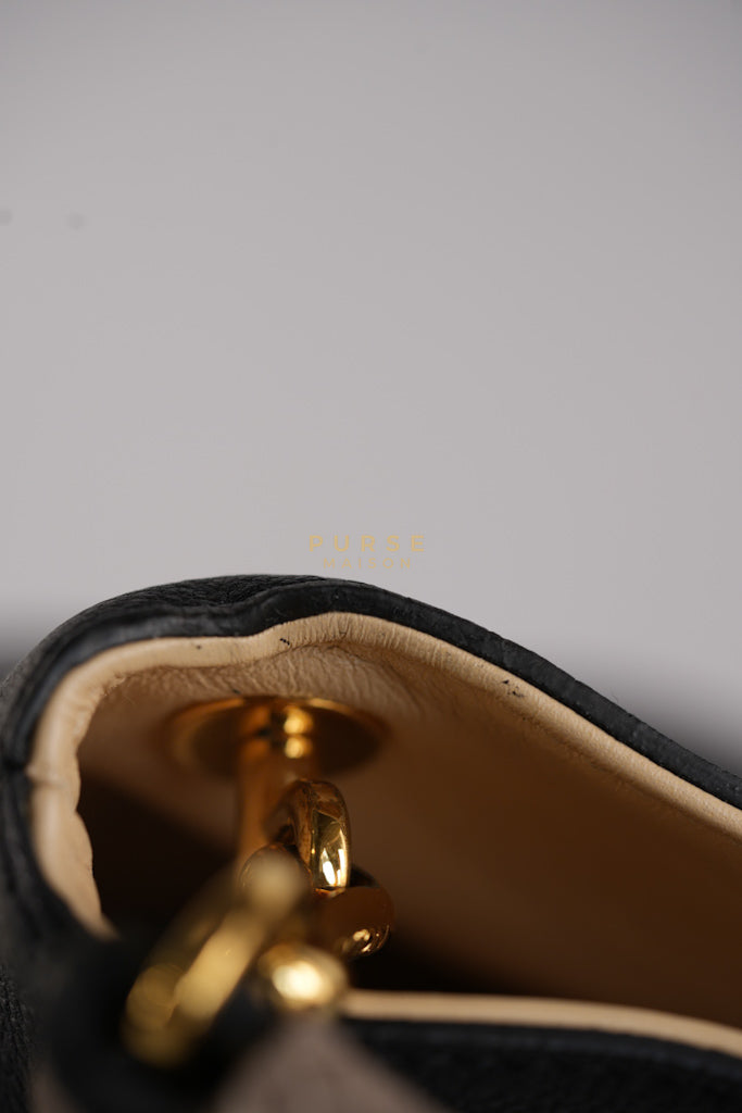 Tournon Black Snake Skin Handle Taurillon Leather (Date Code: AH2195) | Purse Maison Luxury Bags Shop