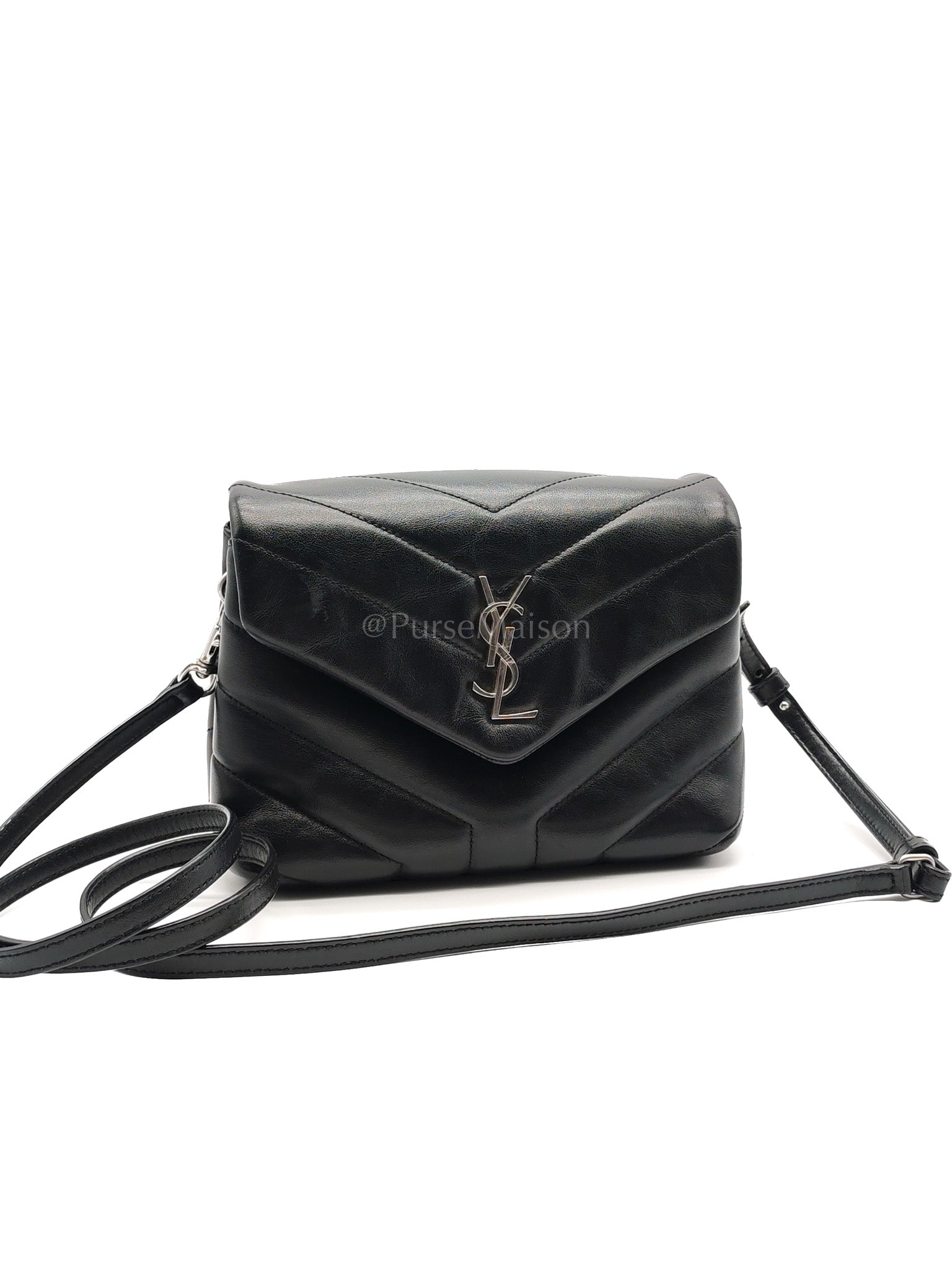 Toy Lou Lou in Black Calfskin Leather Crossbody Bag | Purse Maison Luxury Bags Shop