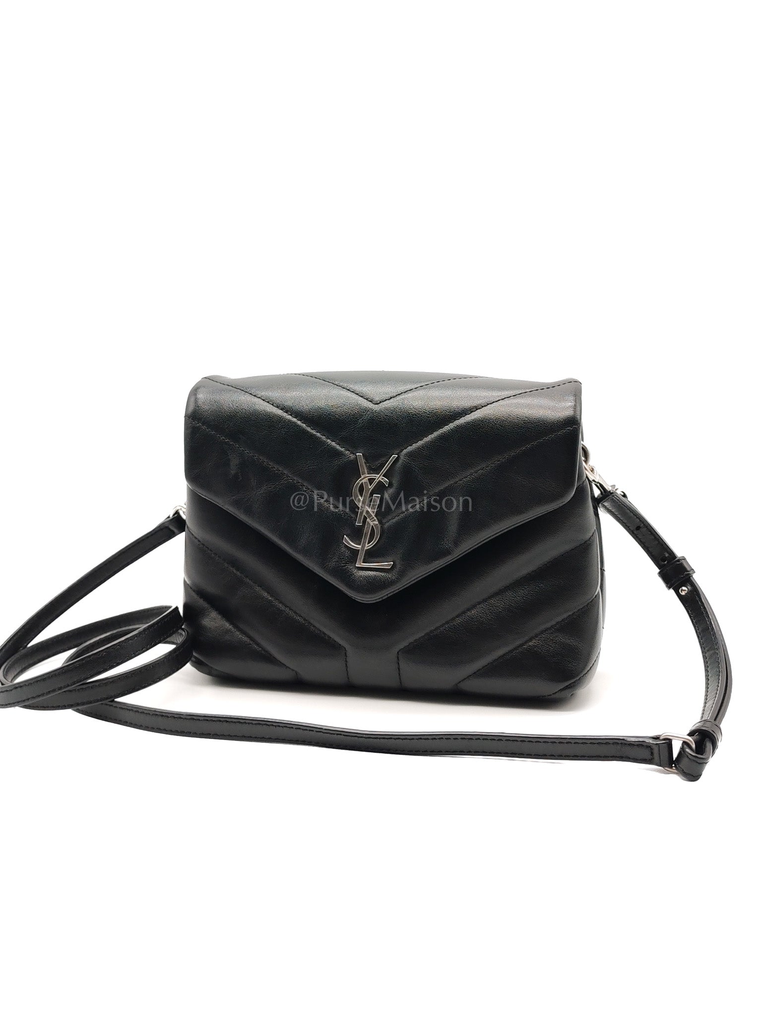 Toy Lou Lou in Black Calfskin Leather Crossbody Bag | Purse Maison Luxury Bags Shop