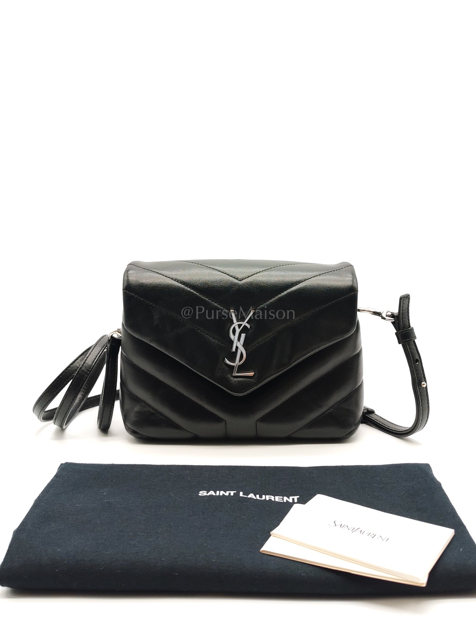 Toy Lou Lou in Black Calfskin Leather Crossbody Bag | Purse Maison Luxury Bags Shop