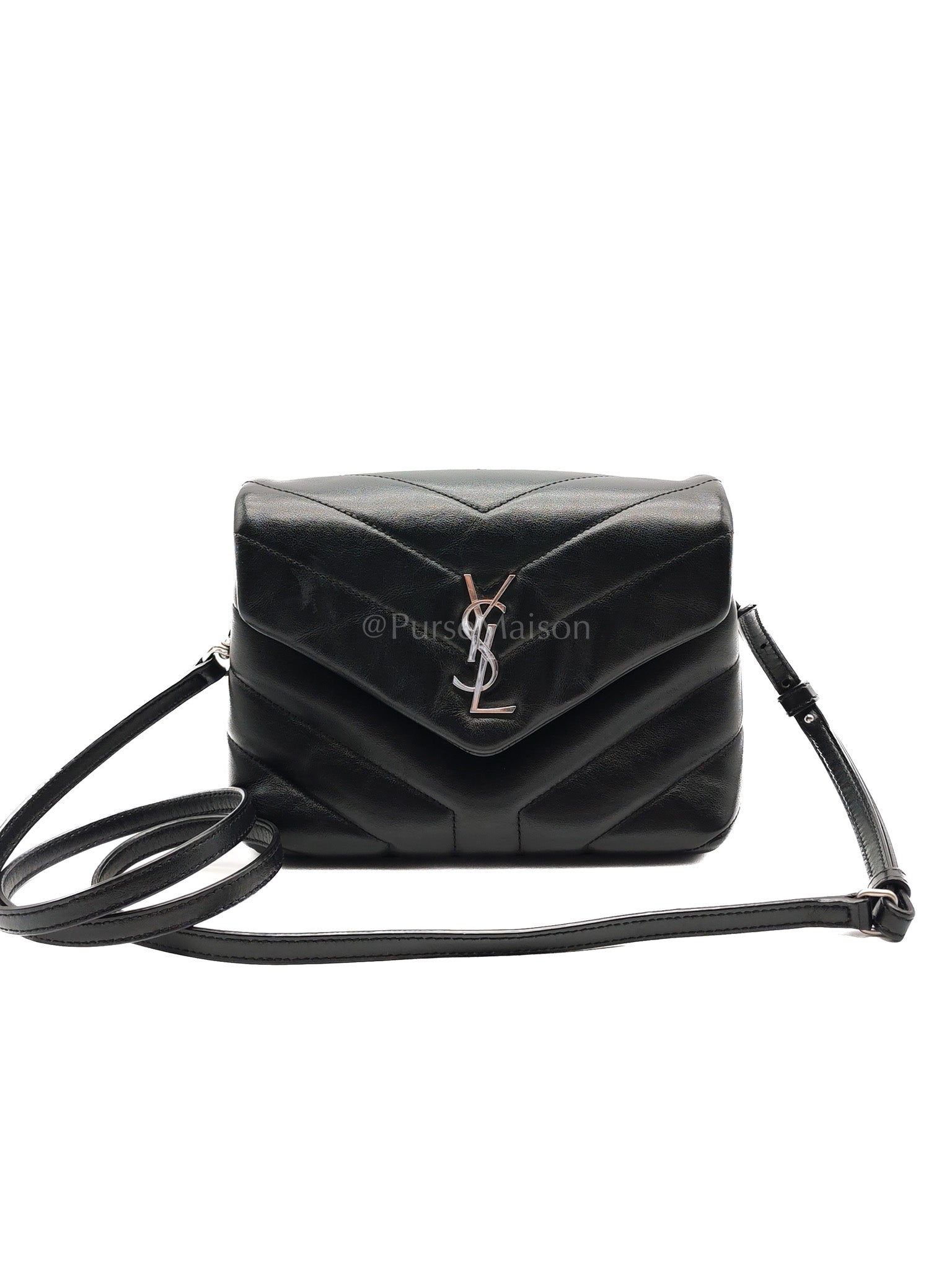 Toy Lou Lou in Black Calfskin Leather Crossbody Bag | Purse Maison Luxury Bags Shop