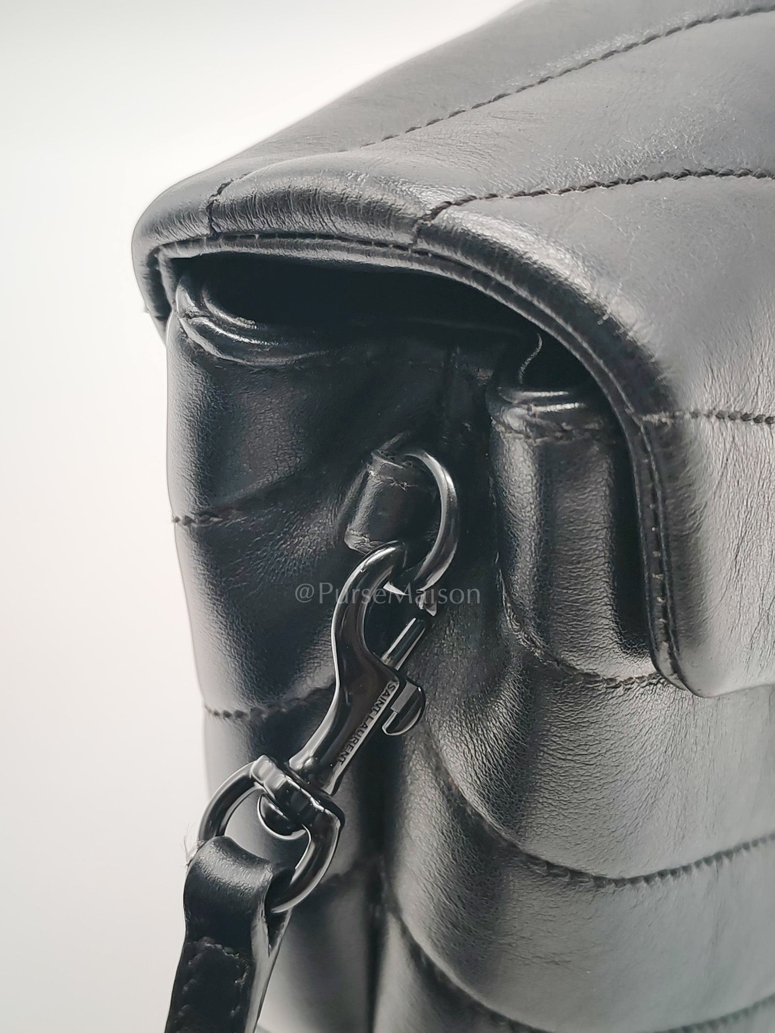 Toy Loulou Crossbody Bag in Black Quilted Calfskin Leather | Purse Maison Luxury Bags Shop