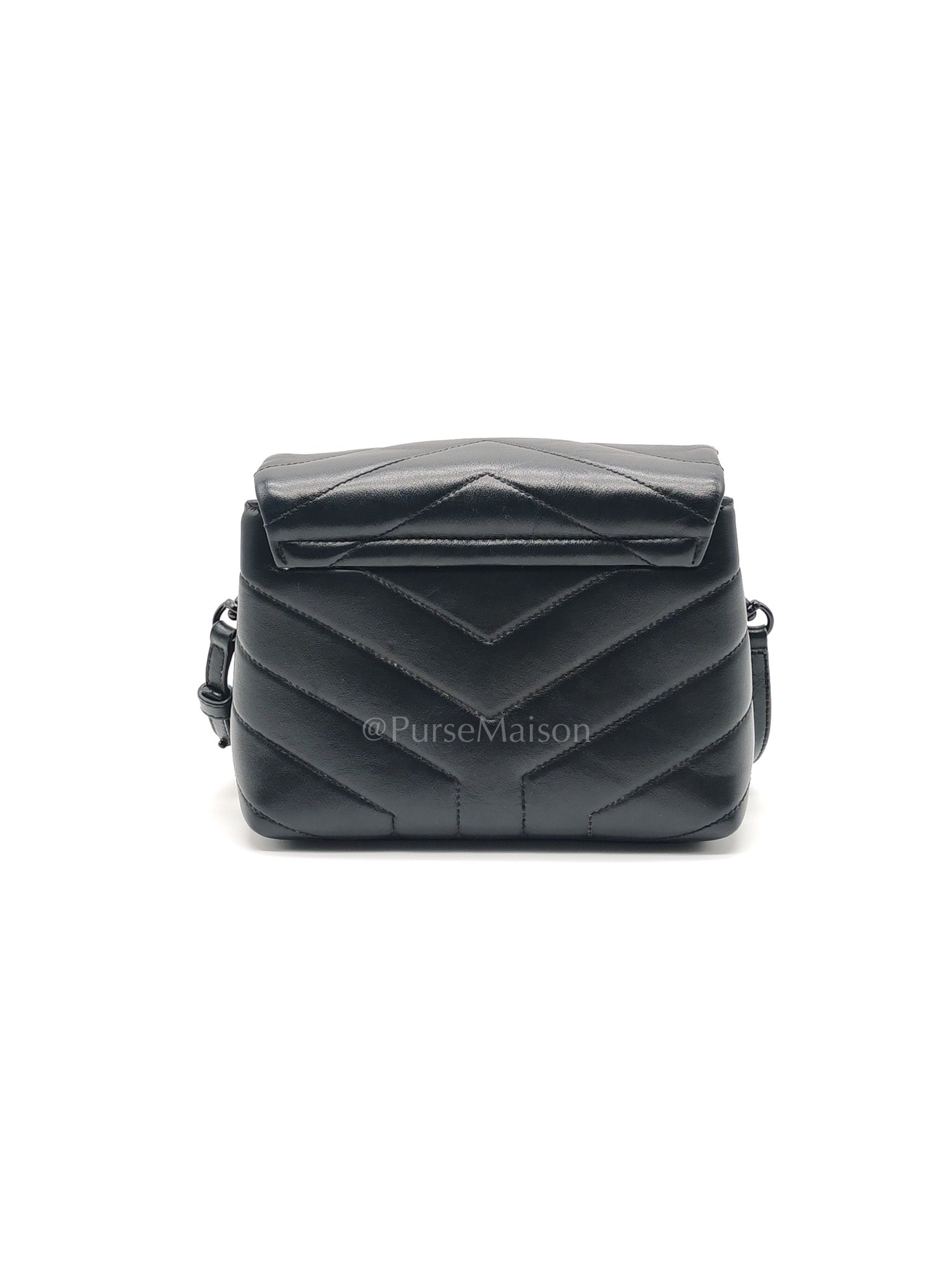 Toy Loulou Crossbody Bag in Black Quilted Calfskin Leather | Purse Maison Luxury Bags Shop