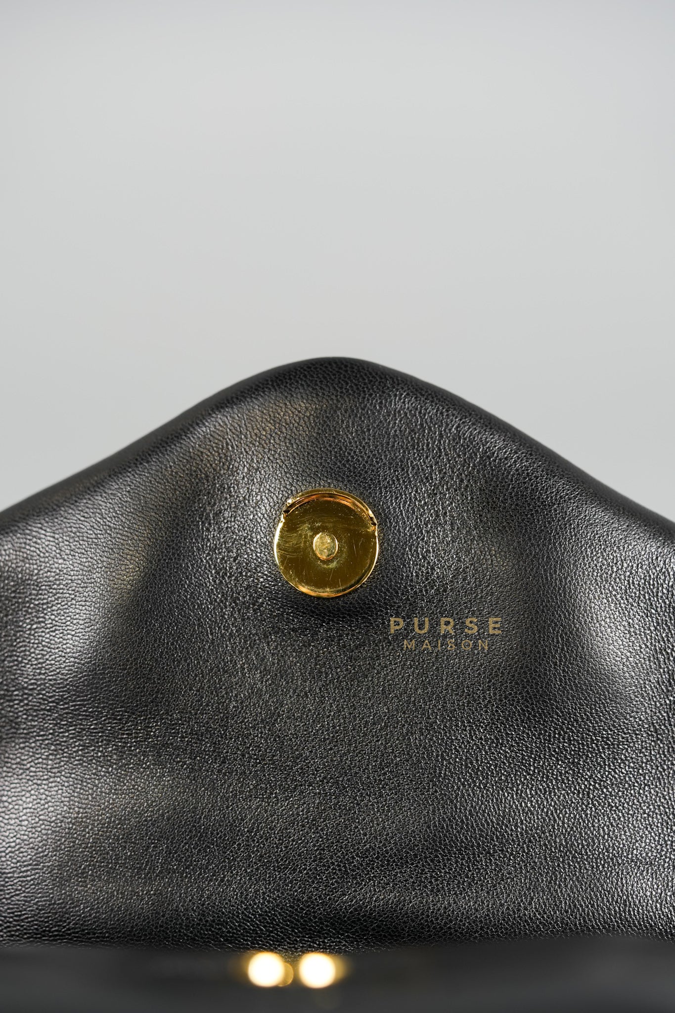 Toy Puffer Small Bag in Black Lambskin & Gold Hardware | Purse Maison Luxury Bags Shop