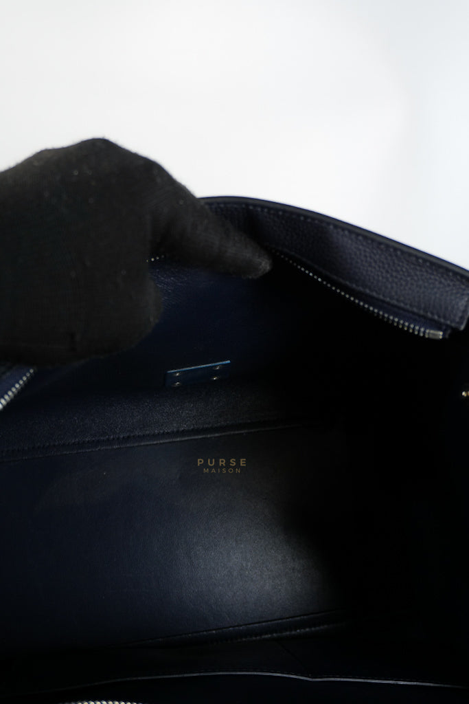 Trapeze Medium Tri-Color Leather and Suede Shoulder Bag | Purse Maison Luxury Bags Shop
