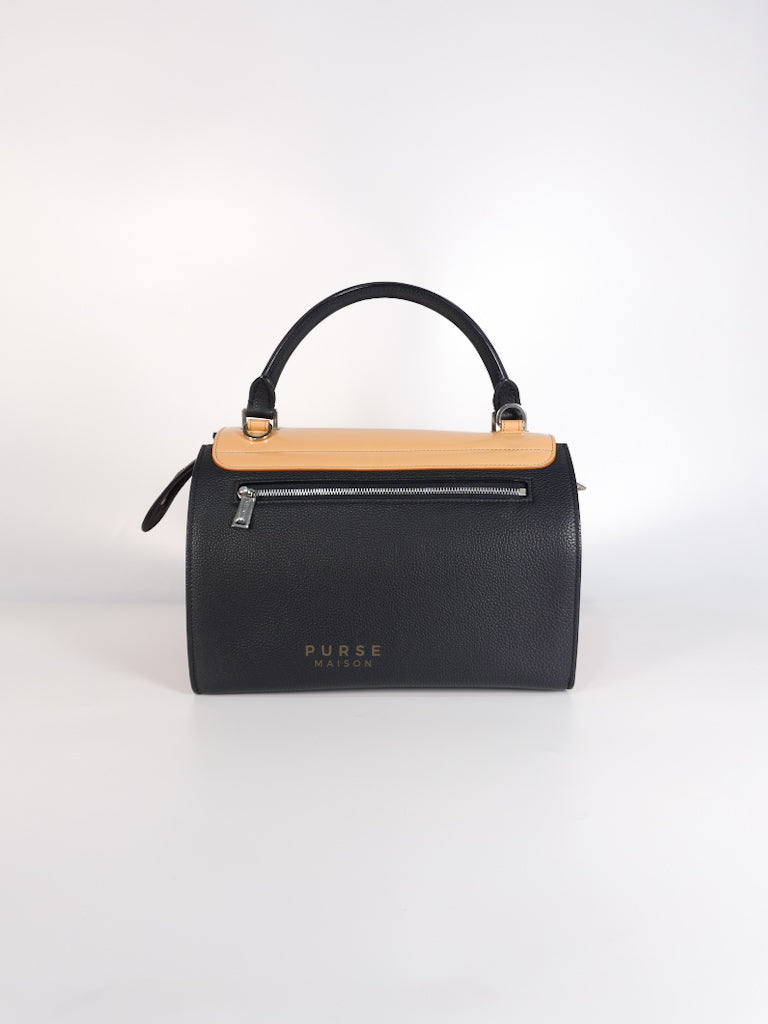 Trapeze Medium Tri-Color Leather and Suede Shoulder Bag | Purse Maison Luxury Bags Shop