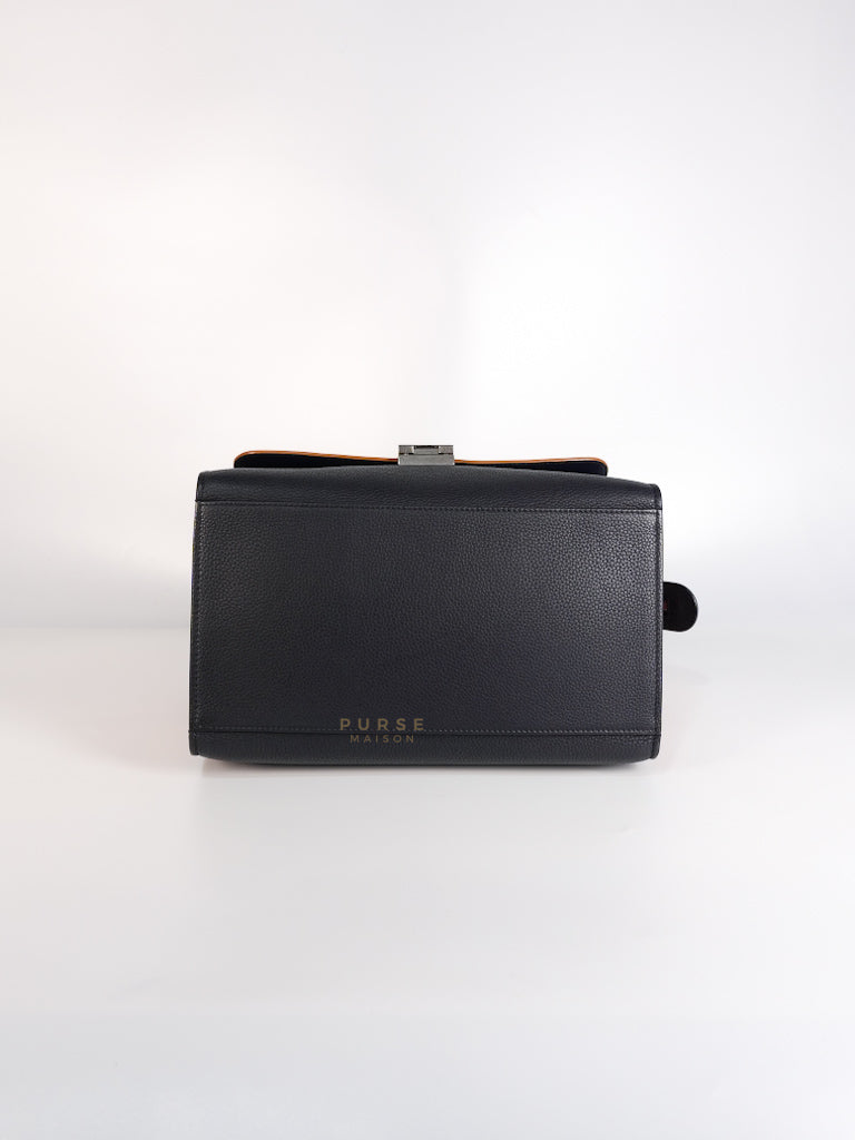 Trapeze Medium Tri-Color Leather and Suede Shoulder Bag | Purse Maison Luxury Bags Shop