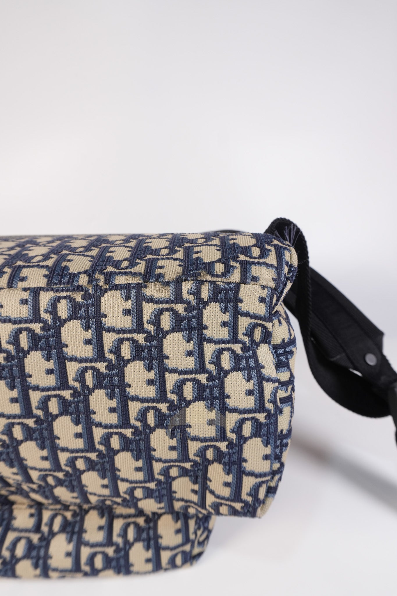 Travel Bagpack in Blue Oblique Jacquard Canvas | Purse Maison Luxury Bags Shop