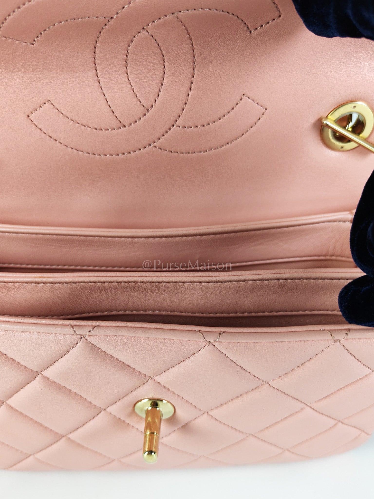 Trendy CC Medium Top Handle in Pink Lambskin Leather and Gold Hardware Series 27 | Purse Maison Luxury Bags Shop