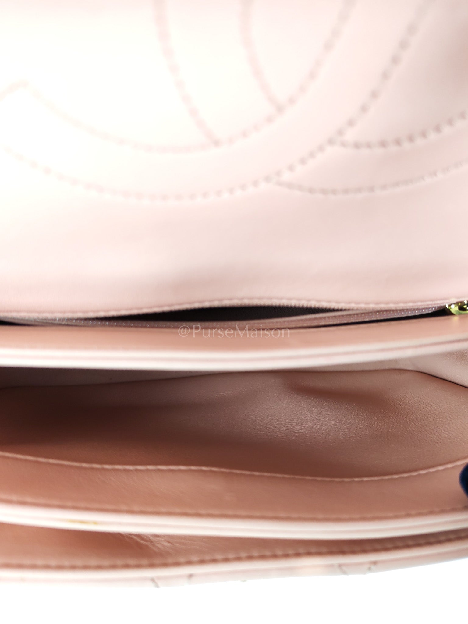 Trendy CC Medium Top Handle in Pink Lambskin Leather and Gold Hardware Series 27 | Purse Maison Luxury Bags Shop