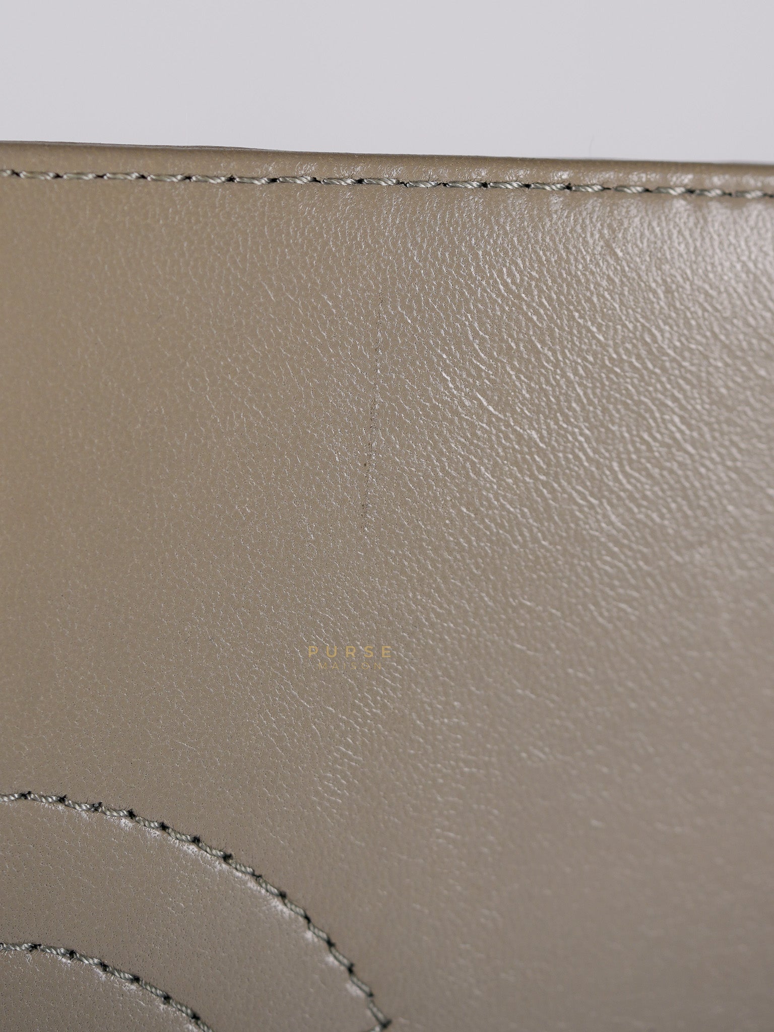 Trendy CC Small in Gray Lambskin Leather in Light Gold Hardware Series 28 | Purse Maison Luxury Bags Shop
