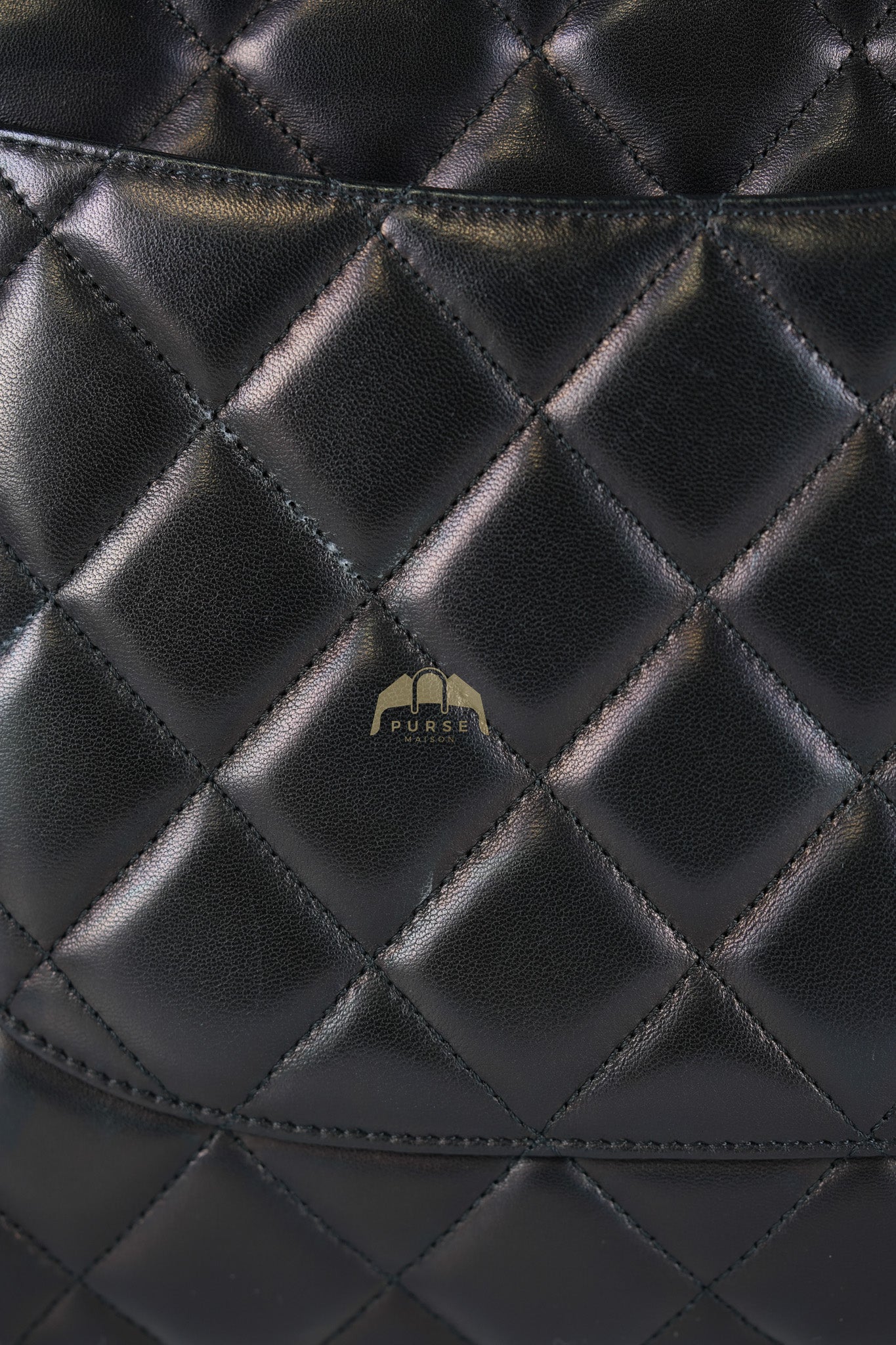 Trendy CC Top Handle Jumbo in Black Lambskin Light Gold Hardware (Series 19) | Purse Maison Luxury Bags Shop