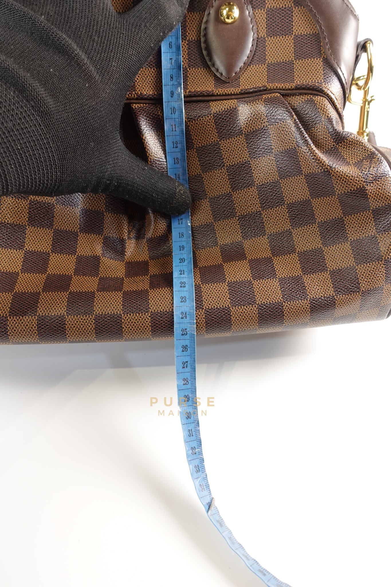 Trevi PM in Damier Ebene (Date code: FL0122) | Purse Maison Luxury Bags Shop