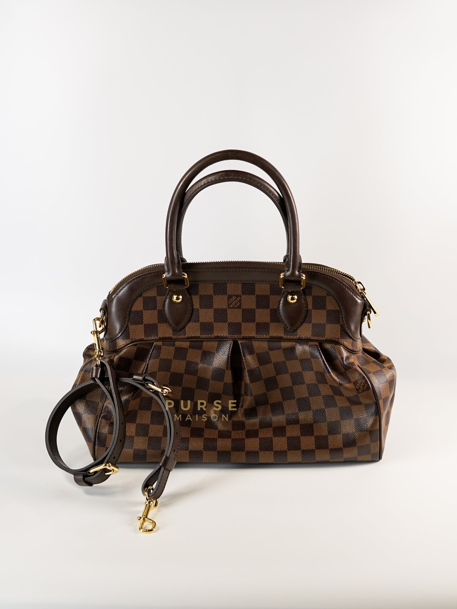 Trevi PM in Damier Ebene (Date code: FL0122) | Purse Maison Luxury Bags Shop