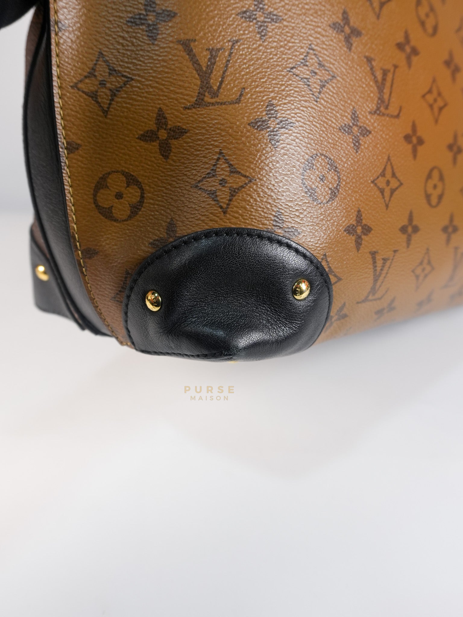 Triangle Softy in Reverse Monogram Canvas (Date Code: FO2127) | Purse Maison Luxury Bags Shop