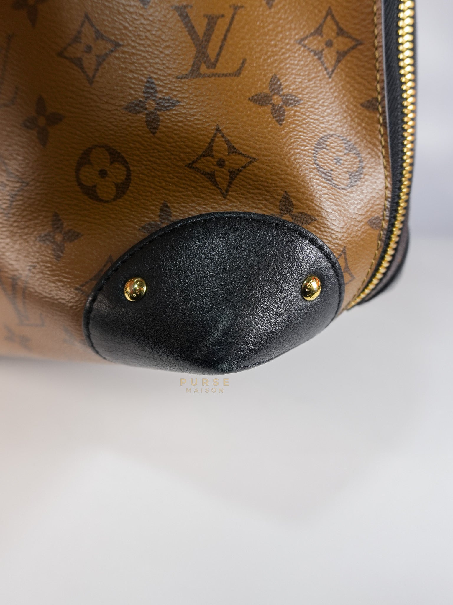 Triangle Softy in Reverse Monogram Canvas (Date Code: FO2127) | Purse Maison Luxury Bags Shop