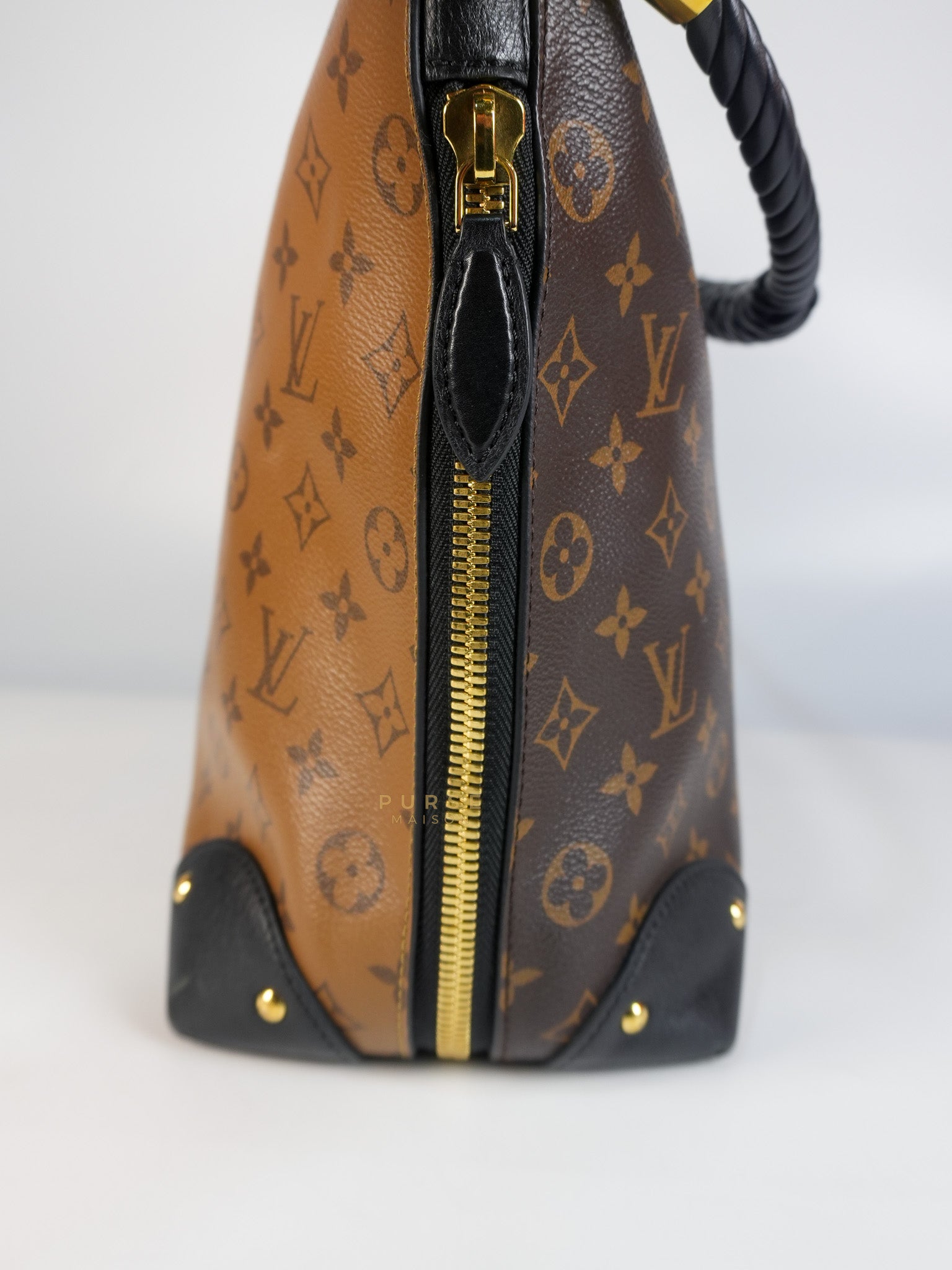 Triangle Softy in Reverse Monogram Canvas (Date Code: FO2127) | Purse Maison Luxury Bags Shop