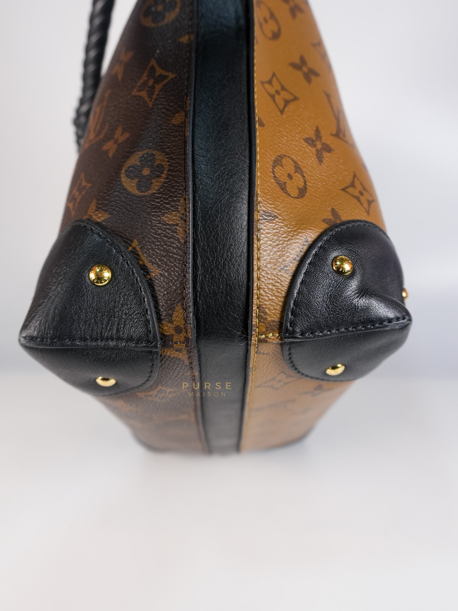 Triangle Softy in Reverse Monogram Canvas (Date Code: FO2127) | Purse Maison Luxury Bags Shop