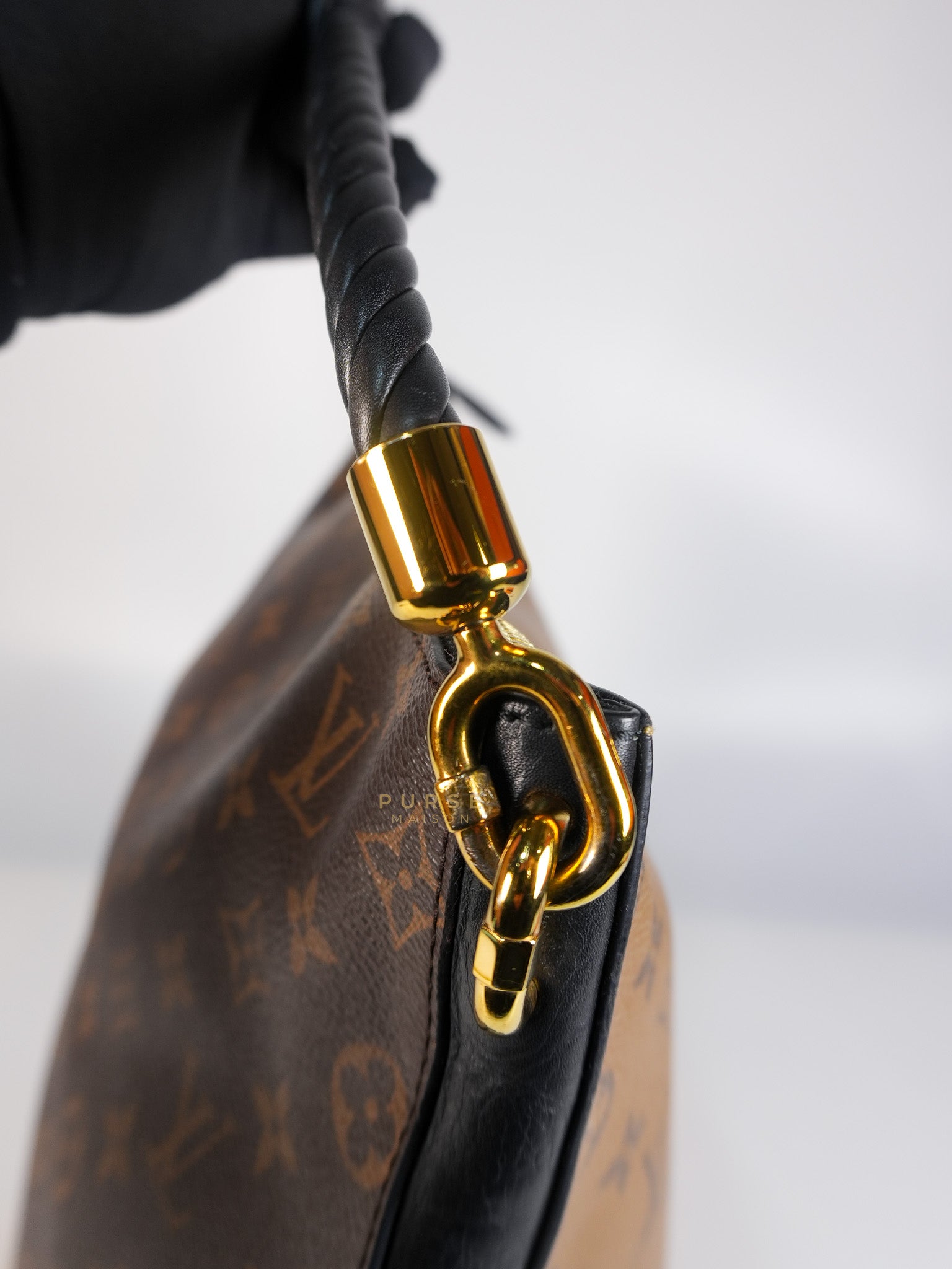 Triangle Softy in Reverse Monogram Canvas (Date Code: FO2127) | Purse Maison Luxury Bags Shop