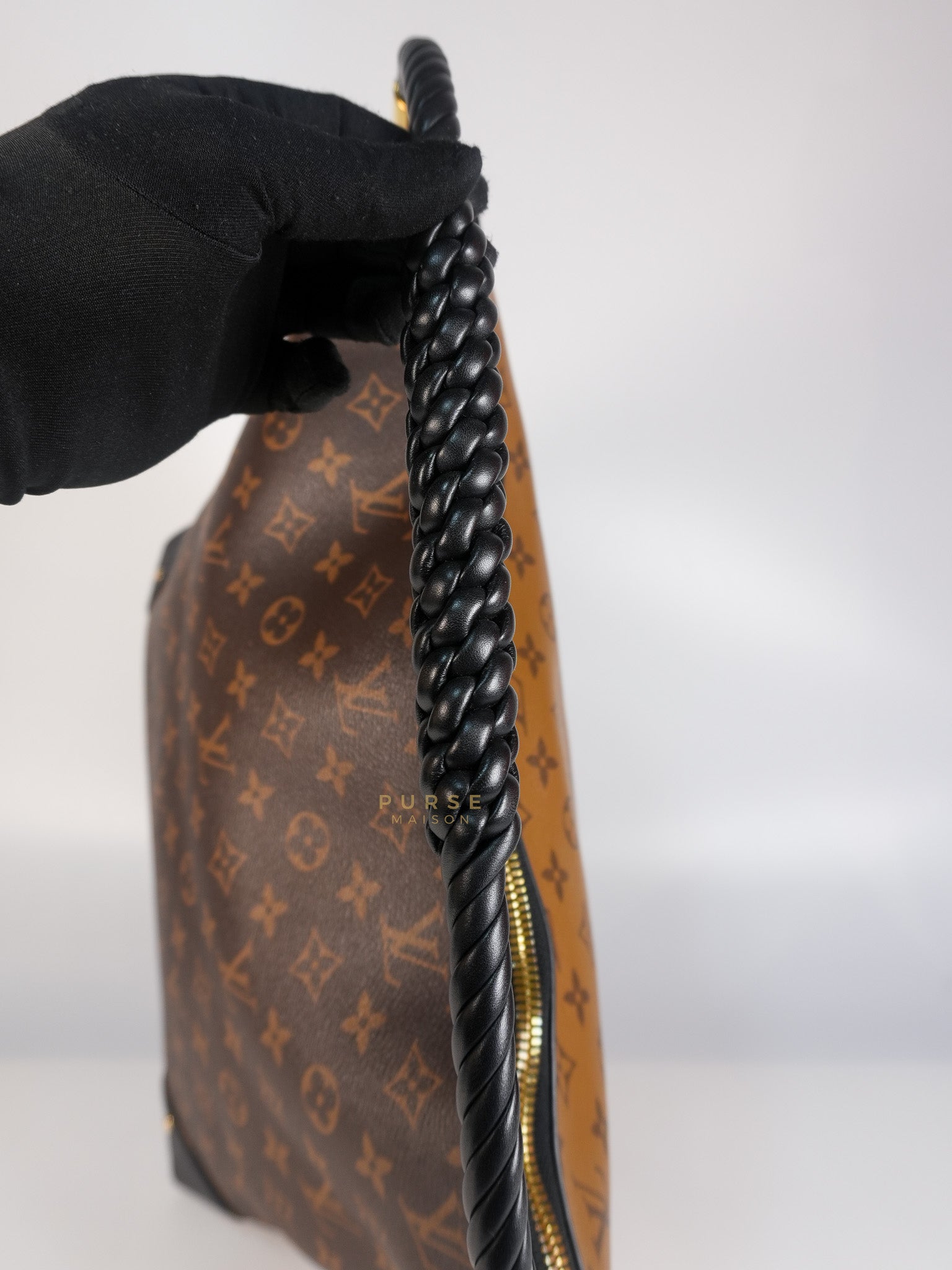 Triangle Softy in Reverse Monogram Canvas (Date Code: FO2127) | Purse Maison Luxury Bags Shop