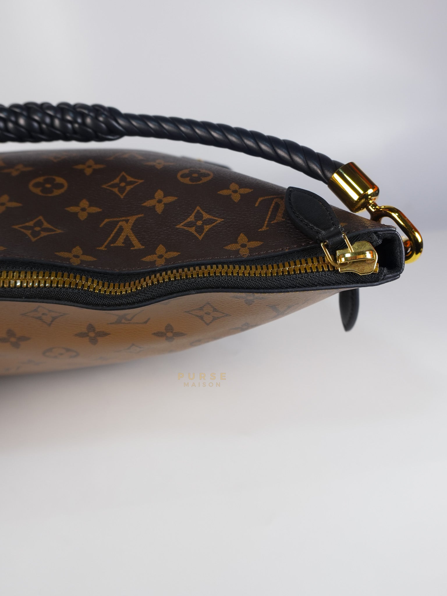 Triangle Softy in Reverse Monogram Canvas (Date Code: FO2127) | Purse Maison Luxury Bags Shop