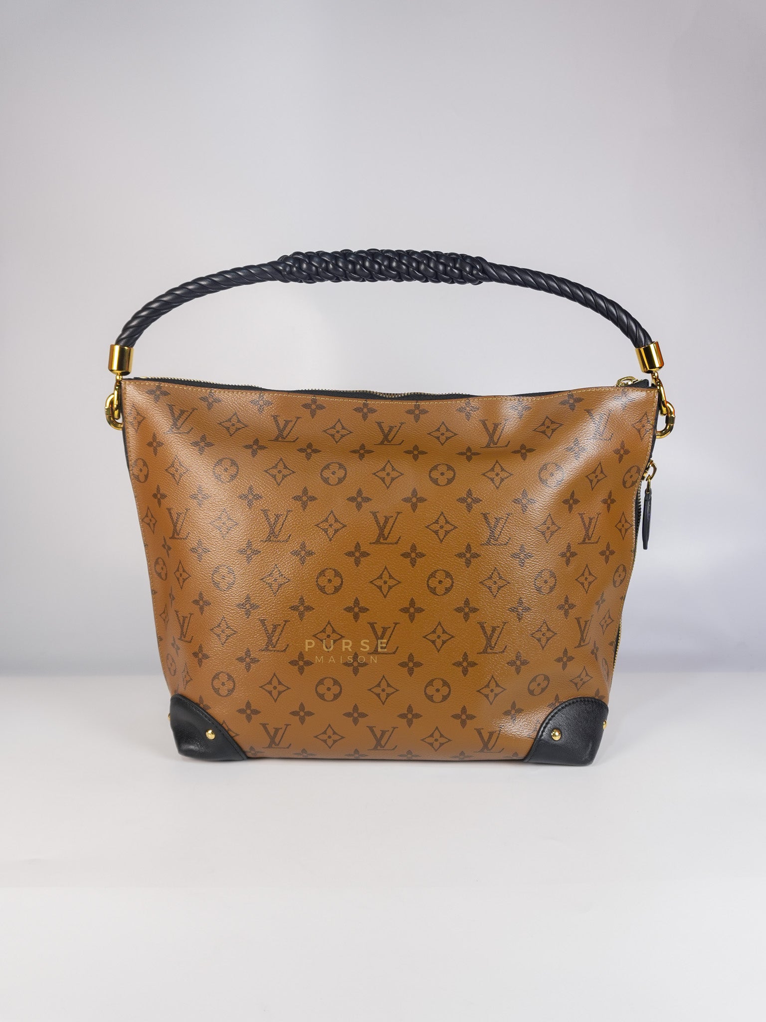 Triangle Softy in Reverse Monogram Canvas (Date Code: FO2127) | Purse Maison Luxury Bags Shop
