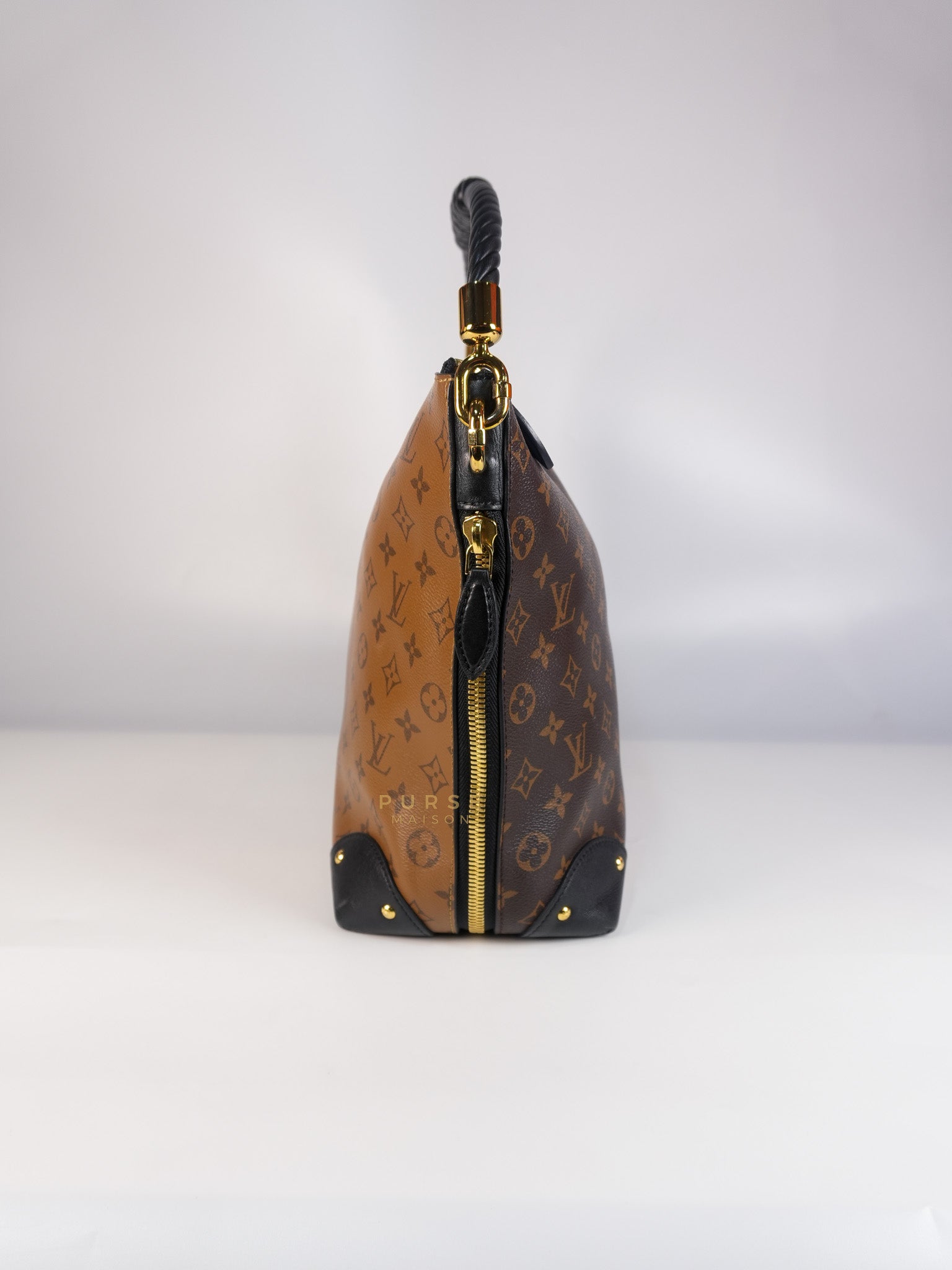 Triangle Softy in Reverse Monogram Canvas (Date Code: FO2127) | Purse Maison Luxury Bags Shop