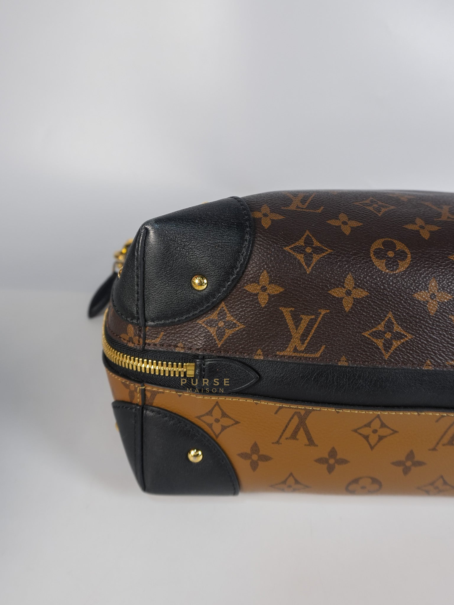 Triangle Softy in Reverse Monogram Canvas (Date Code: FO2127) | Purse Maison Luxury Bags Shop