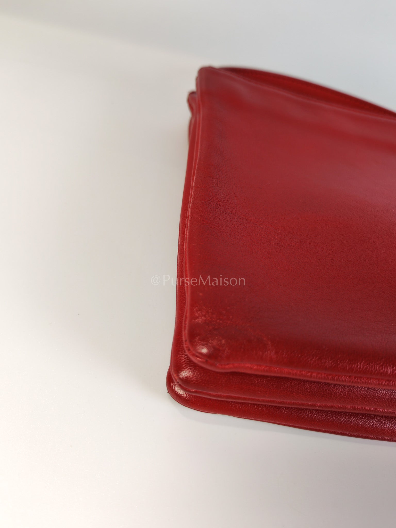 Trio Bag in Red Calfskin Leather Crossbody Bag | Purse Maison Luxury Bags Shop
