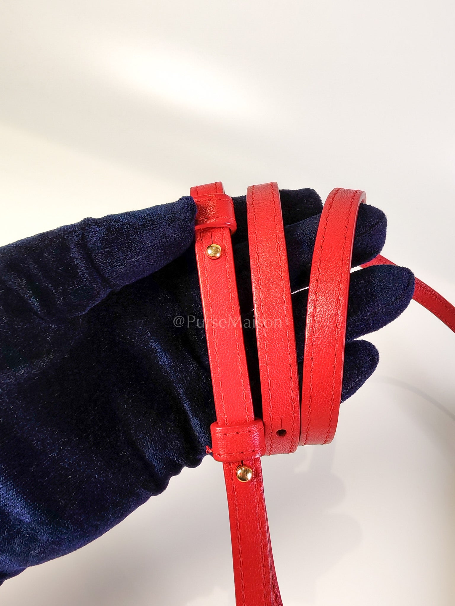 Trio Bag in Red Calfskin Leather Crossbody Bag | Purse Maison Luxury Bags Shop