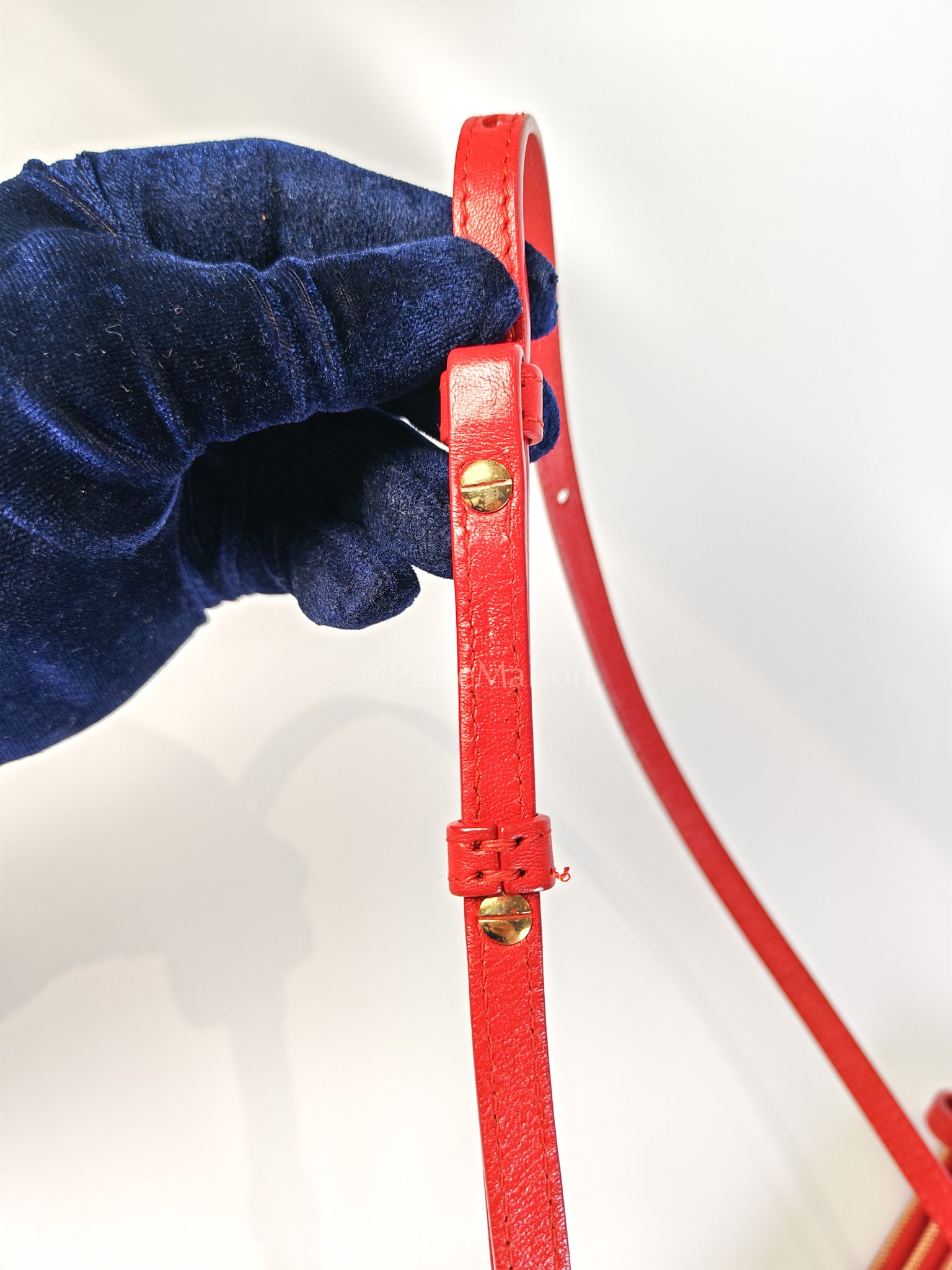 Trio Bag in Red Calfskin Leather Crossbody Bag | Purse Maison Luxury Bags Shop