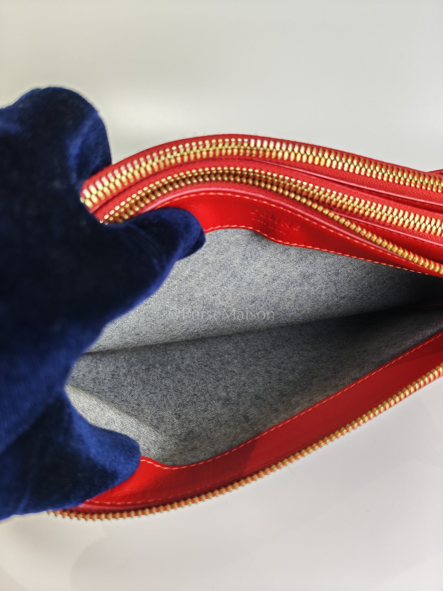 Trio Bag in Red Calfskin Leather Crossbody Bag | Purse Maison Luxury Bags Shop