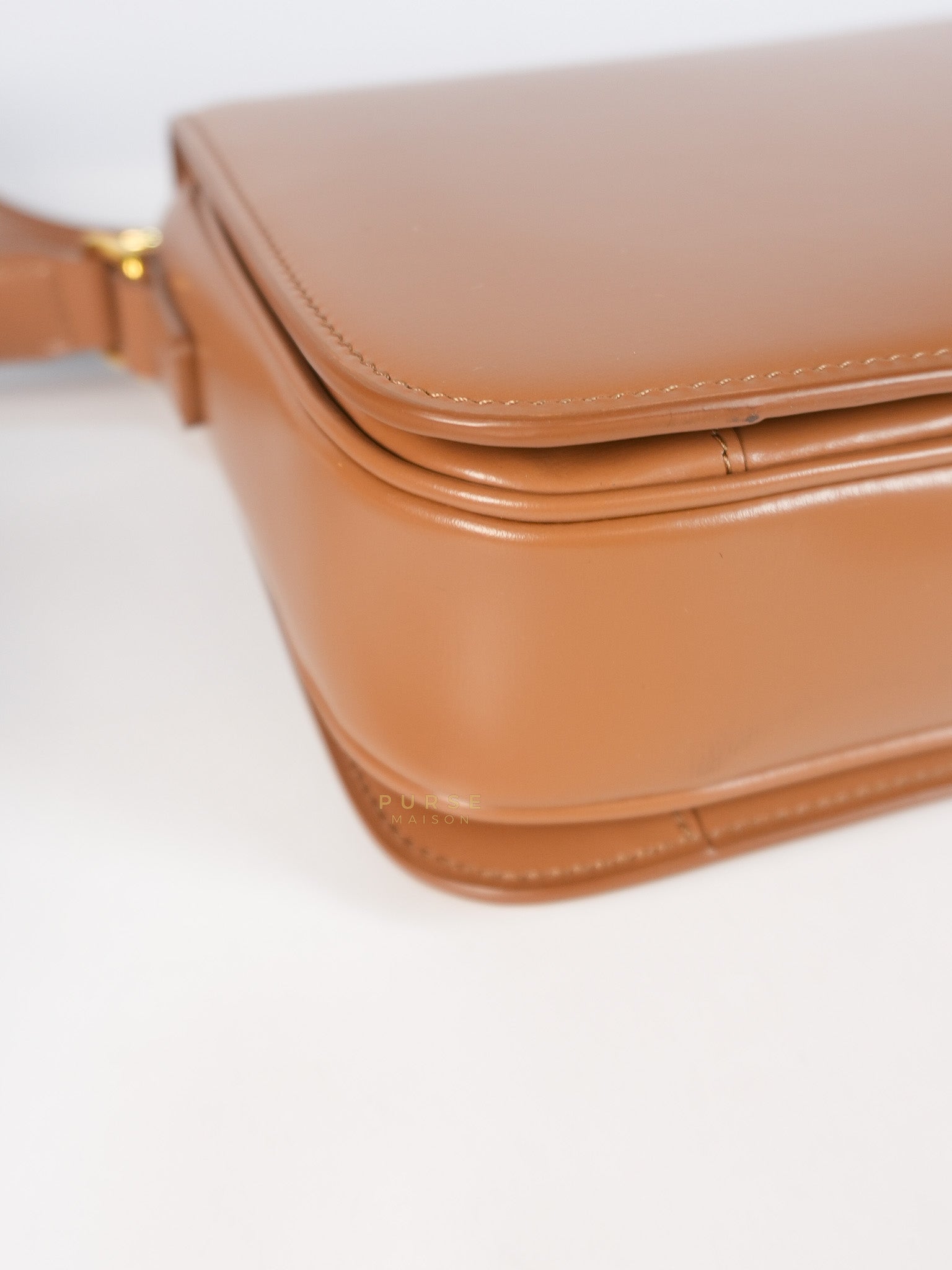 Triomphe Classique Bag Medium in Bronze Calfskin Leather | Purse Maison Luxury Bags Shop