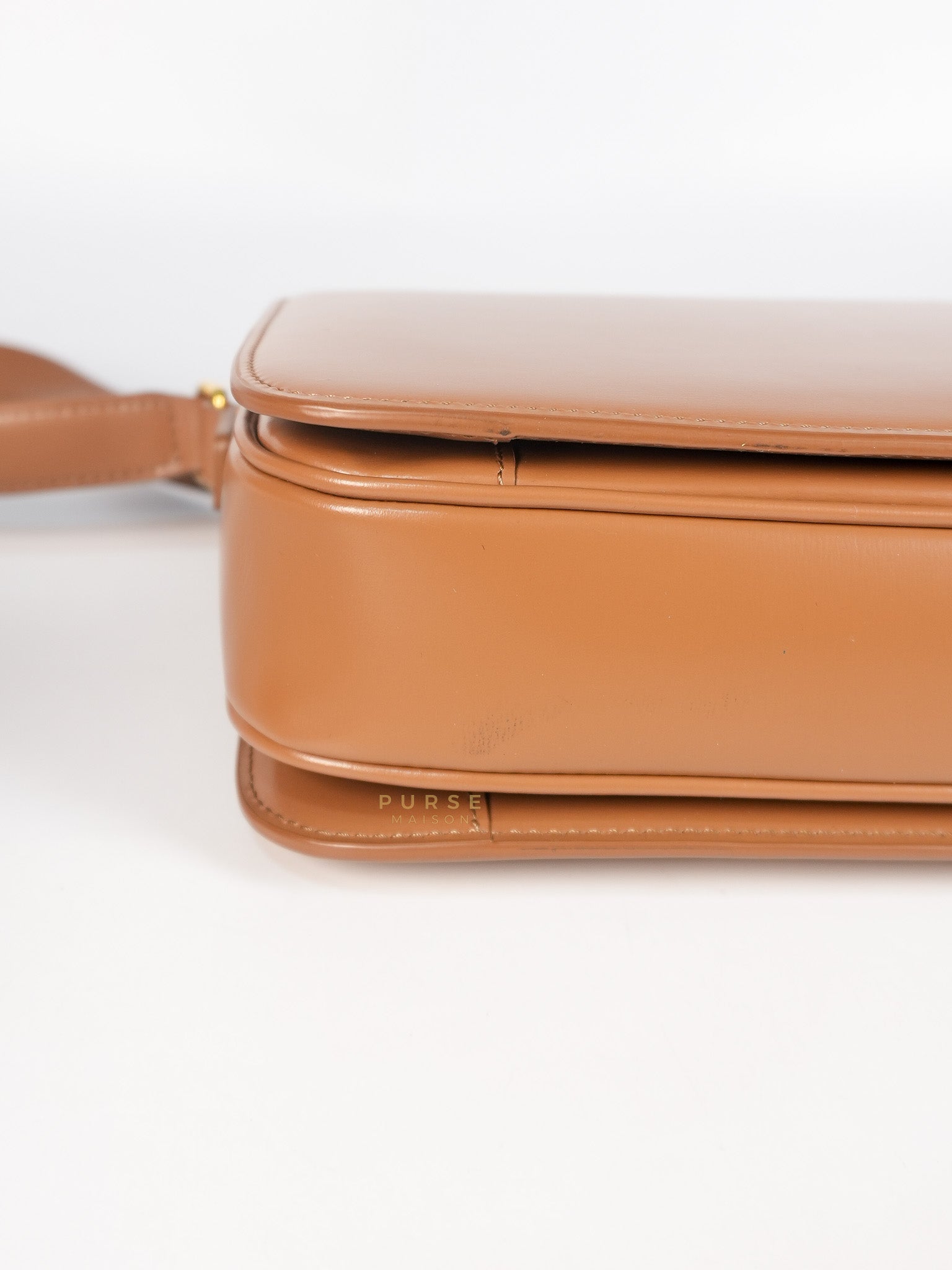 Triomphe Classique Bag Medium in Bronze Calfskin Leather | Purse Maison Luxury Bags Shop