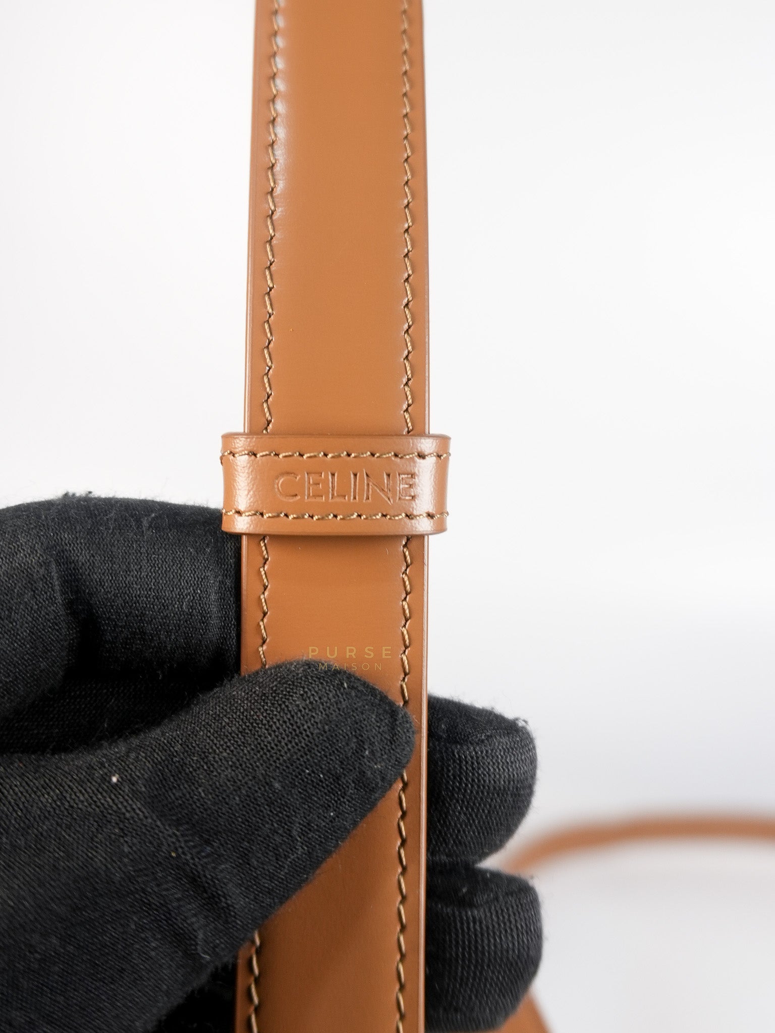 Triomphe Classique Bag Medium in Bronze Calfskin Leather | Purse Maison Luxury Bags Shop