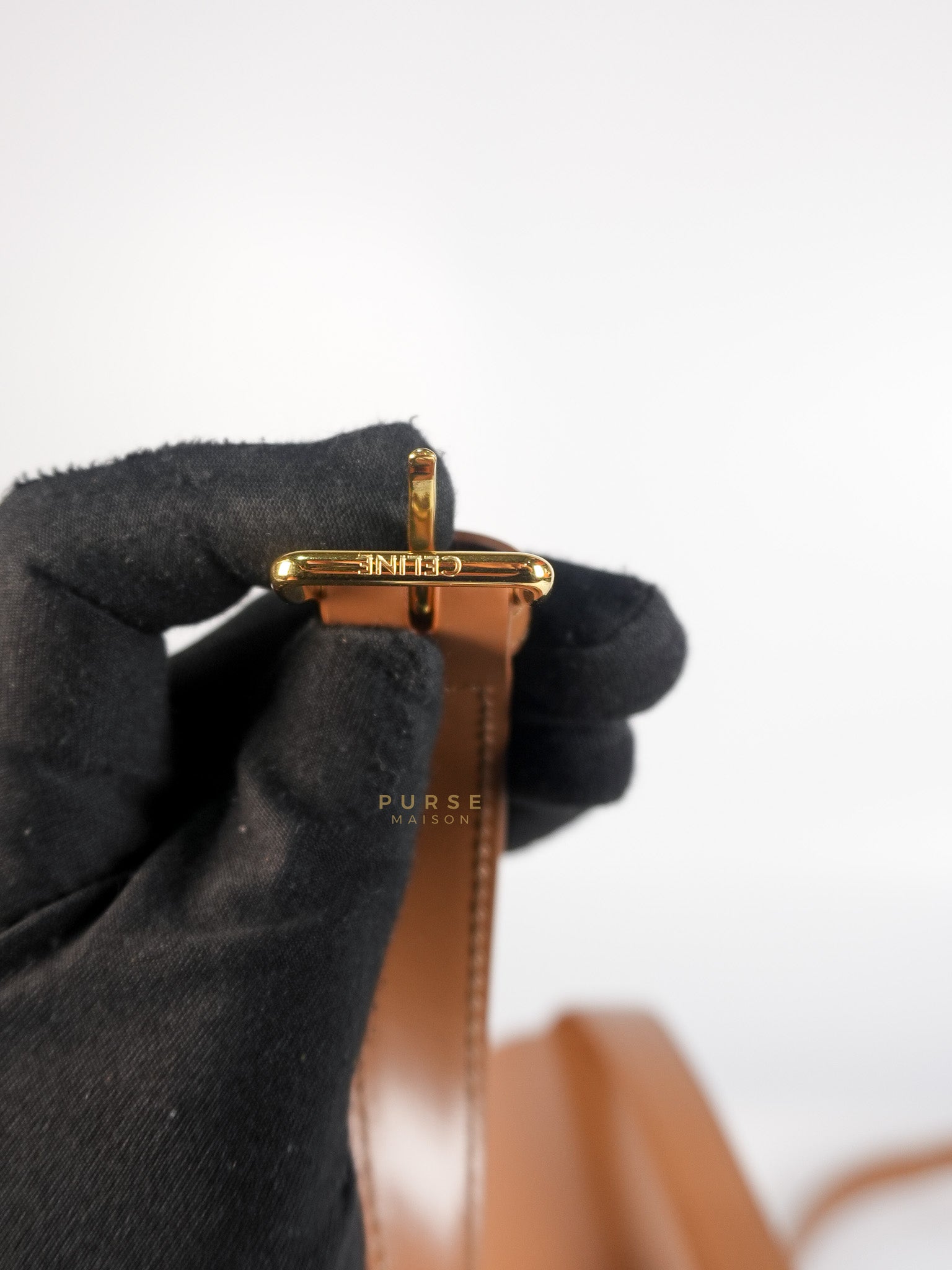 Triomphe Classique Bag Medium in Bronze Calfskin Leather | Purse Maison Luxury Bags Shop