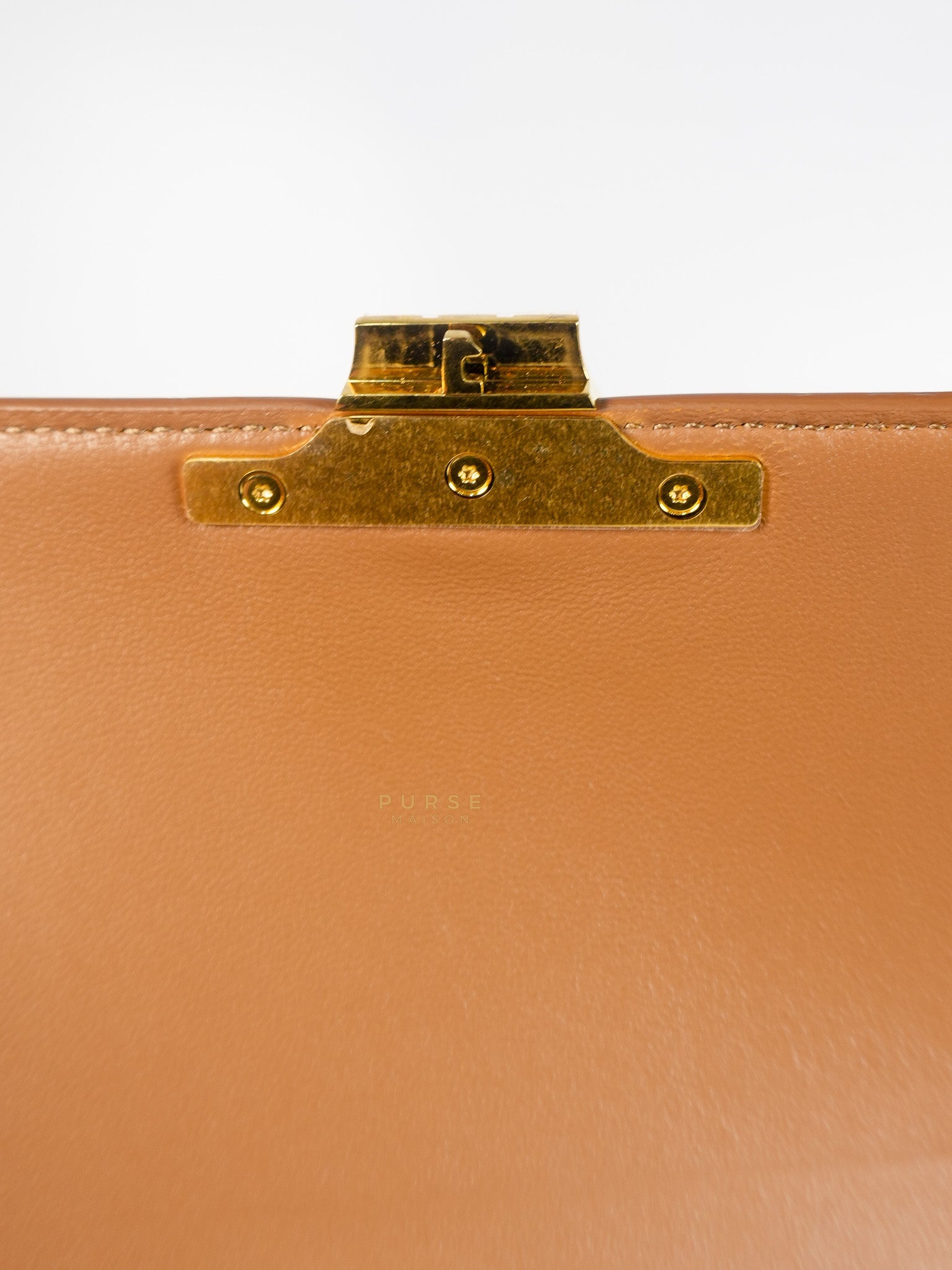 Triomphe Classique Bag Medium in Bronze Calfskin Leather | Purse Maison Luxury Bags Shop