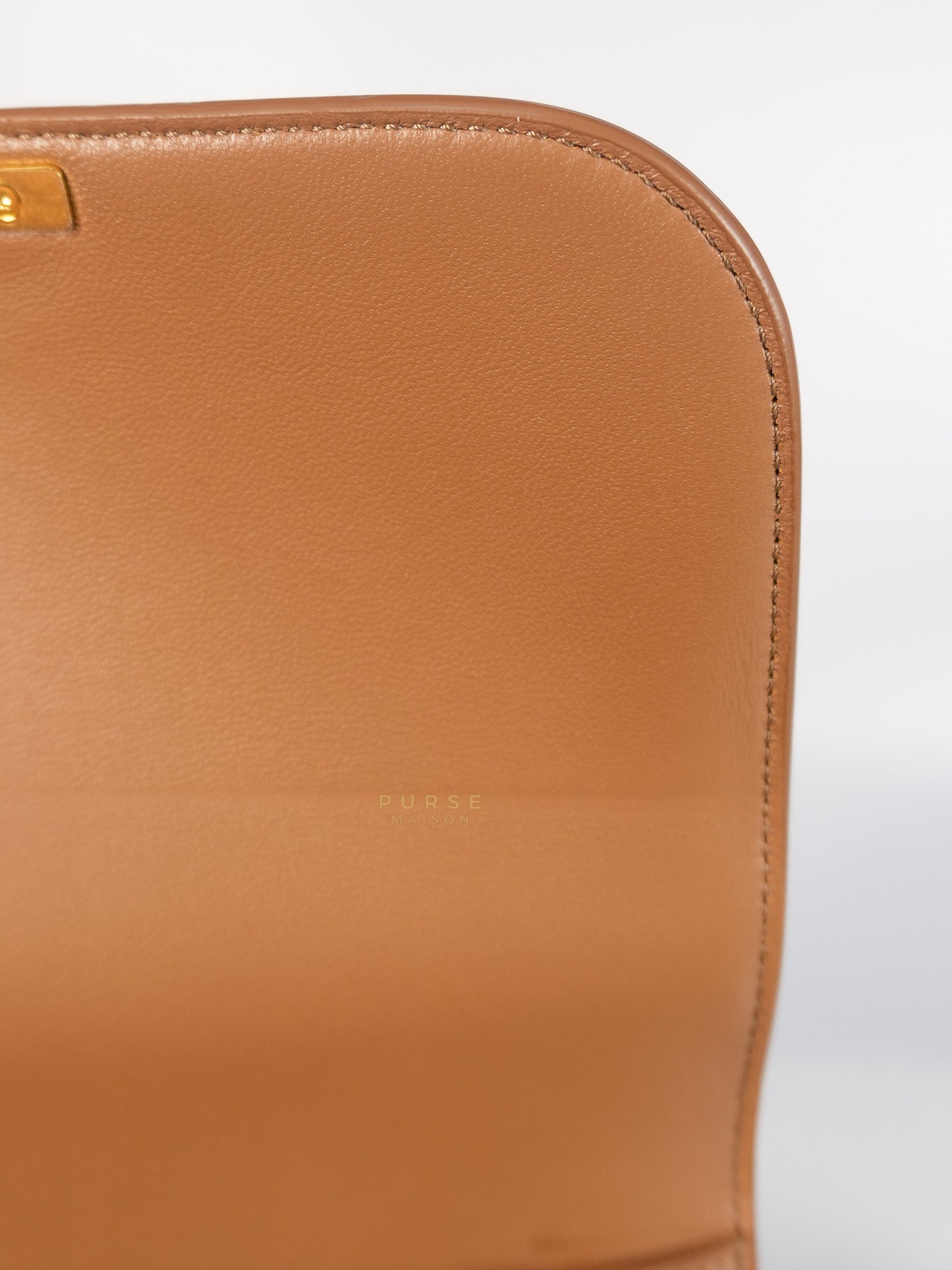 Triomphe Classique Bag Medium in Bronze Calfskin Leather | Purse Maison Luxury Bags Shop