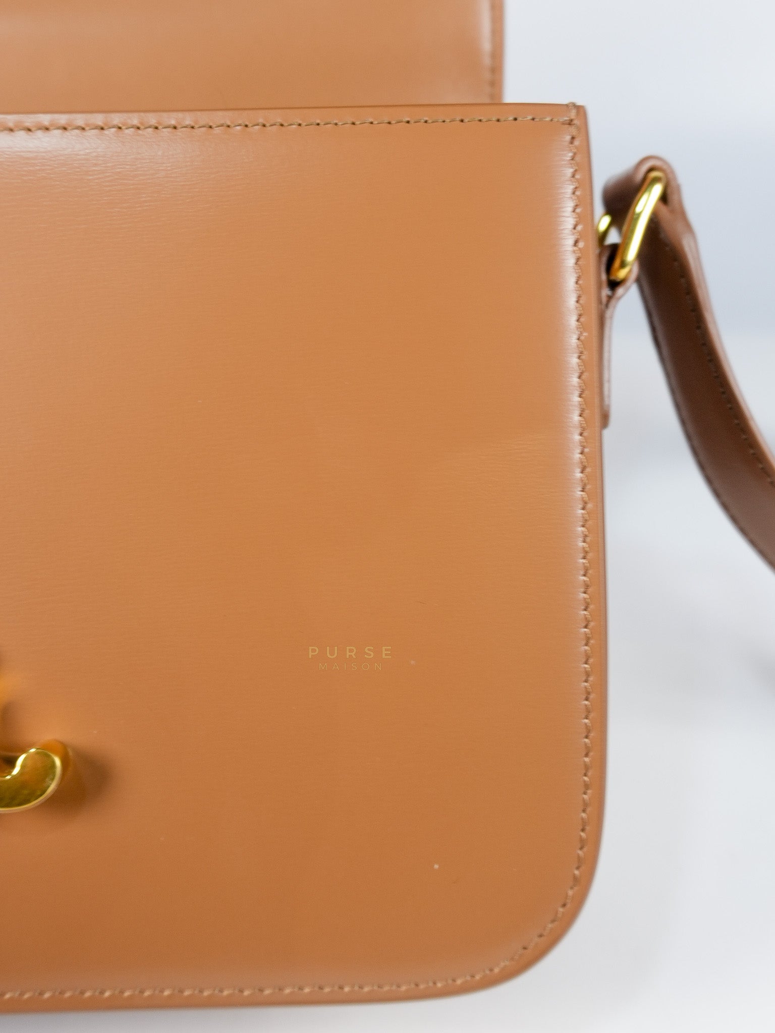 Triomphe Classique Bag Medium in Bronze Calfskin Leather | Purse Maison Luxury Bags Shop