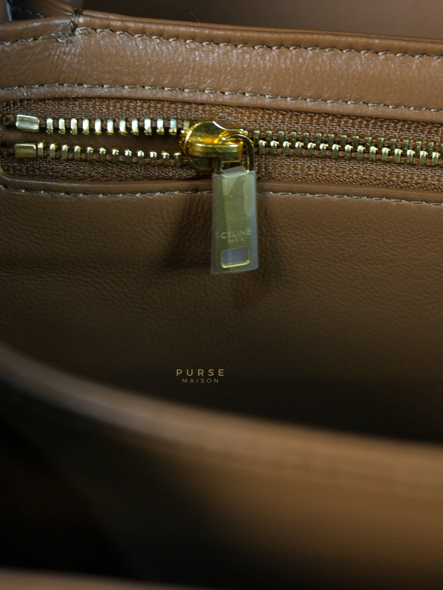 Triomphe Classique Bag Medium in Bronze Calfskin Leather | Purse Maison Luxury Bags Shop