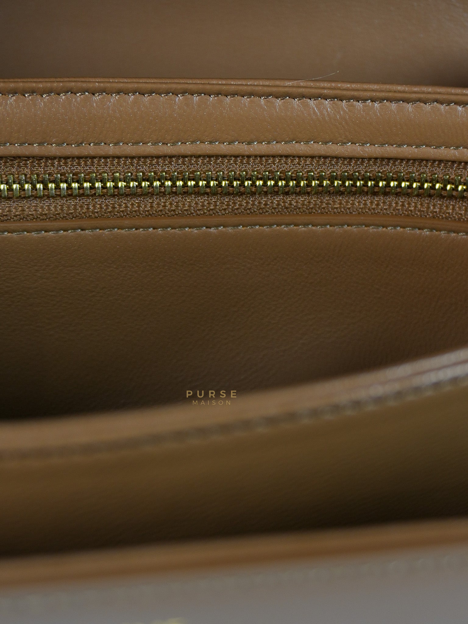 Triomphe Classique Bag Medium in Bronze Calfskin Leather | Purse Maison Luxury Bags Shop