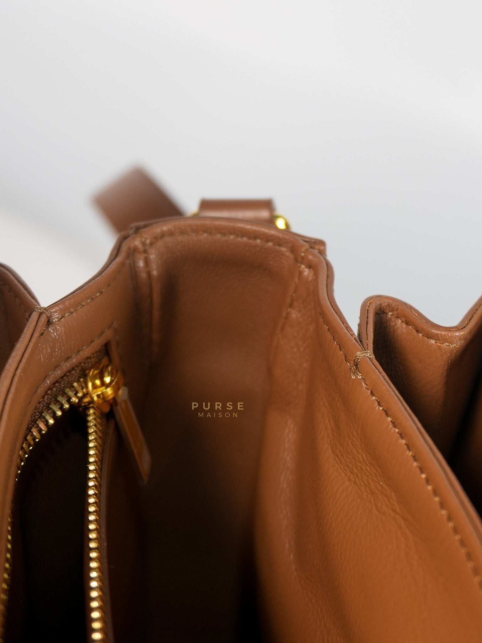Triomphe Classique Bag Medium in Bronze Calfskin Leather | Purse Maison Luxury Bags Shop