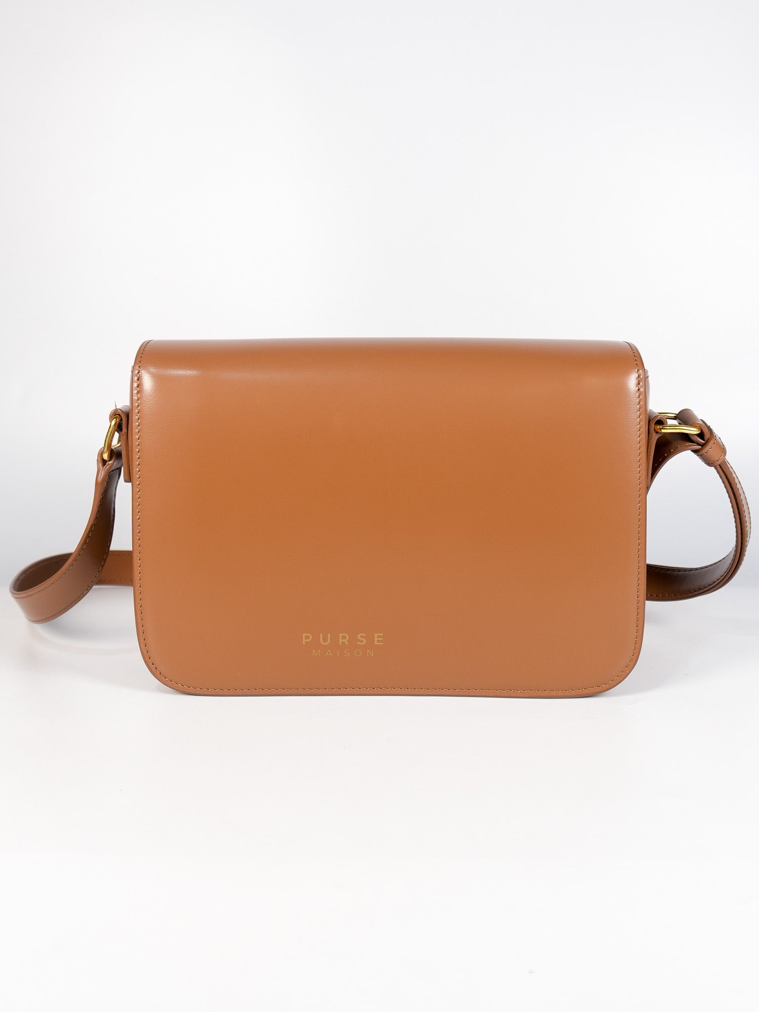Triomphe Classique Bag Medium in Bronze Calfskin Leather | Purse Maison Luxury Bags Shop