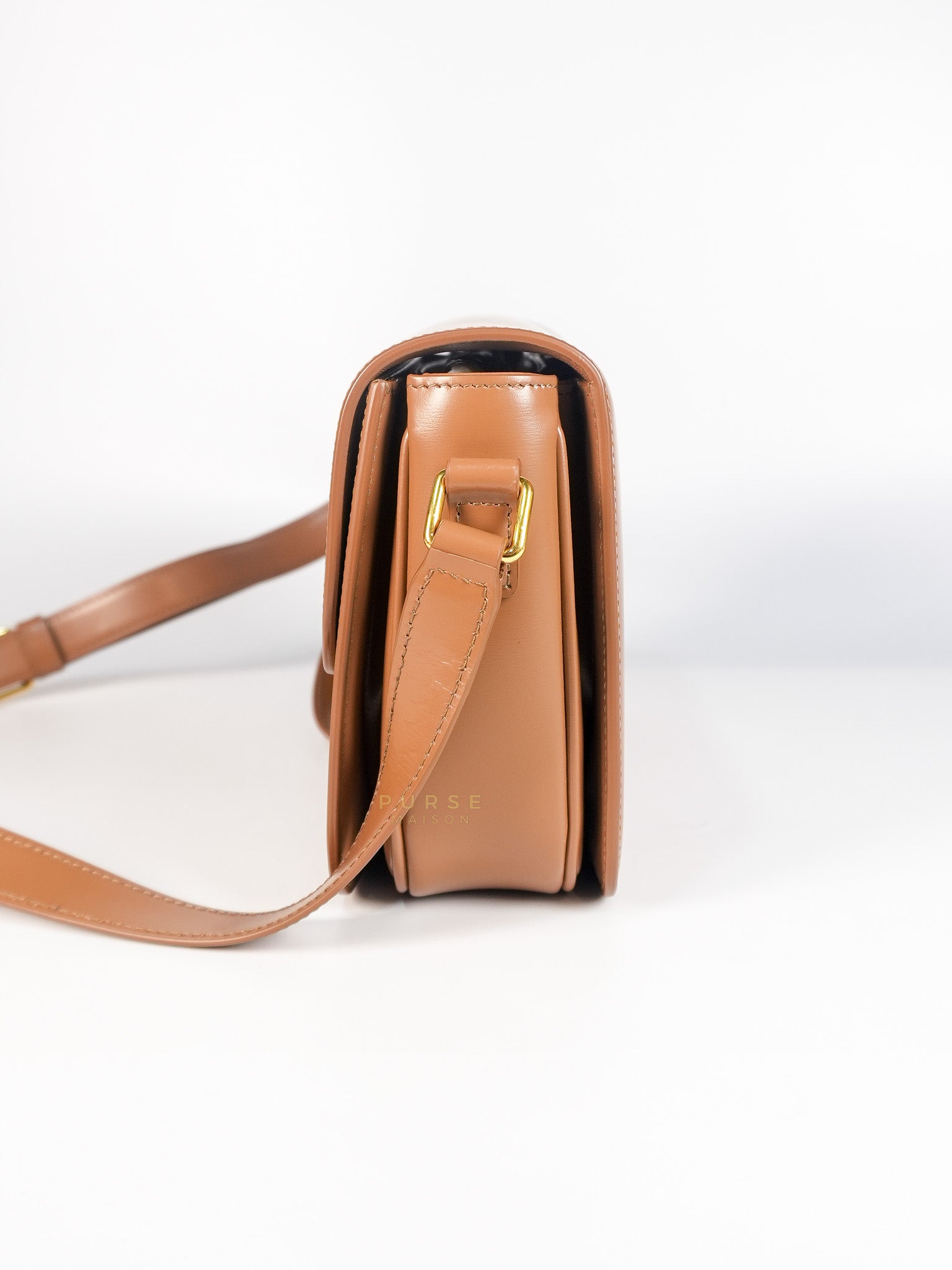 Triomphe Classique Bag Medium in Bronze Calfskin Leather | Purse Maison Luxury Bags Shop